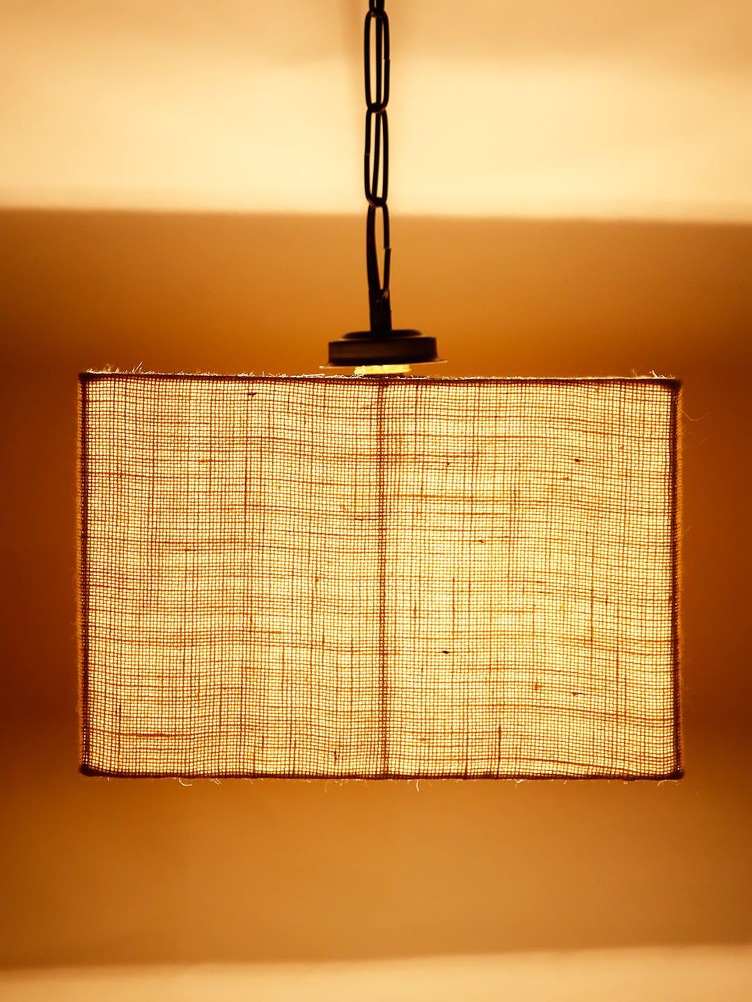 Devansh White Solid Square Hanging Lamp Price in India