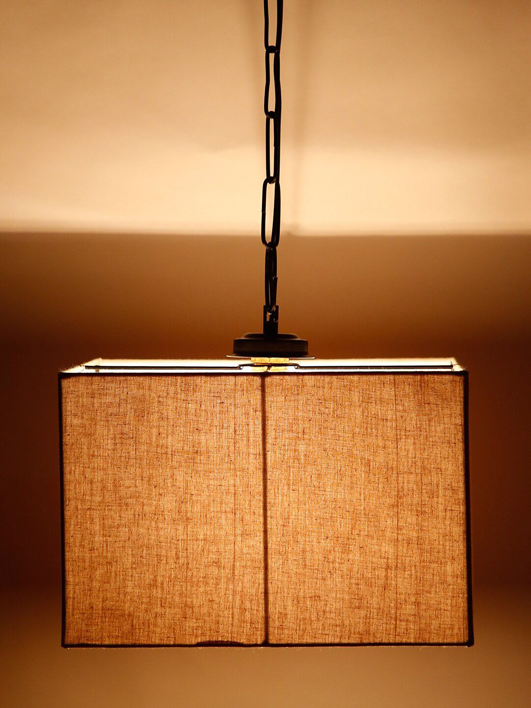 Devansh Grey Solid Square Hanging Lamp Price in India