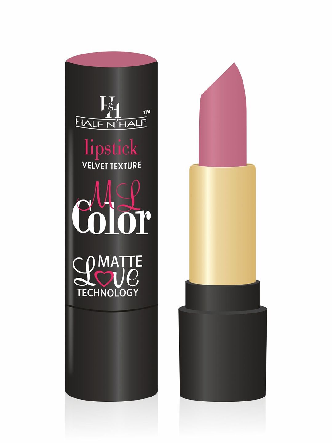 Half N Half ML Colour Velvet Texture Matte Love Technology Lipstick 3.8 g - Peach Twist Price in India