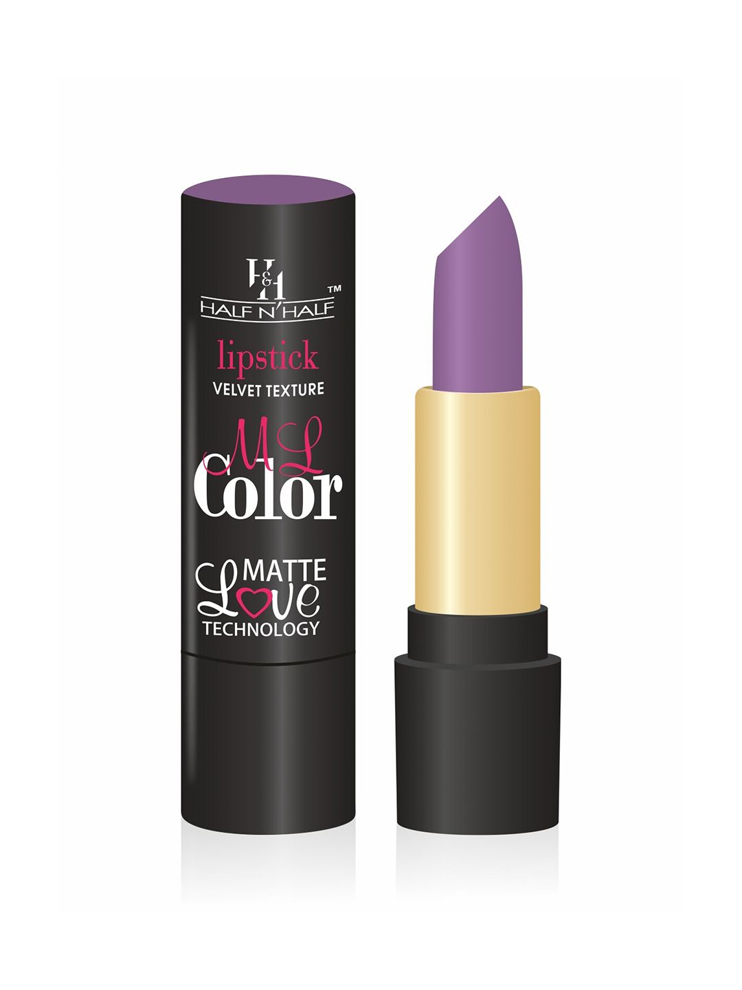 Half N Half ML Color Velvet Texture Matte Love Technology Lipstick - Midnight Purple Price in India