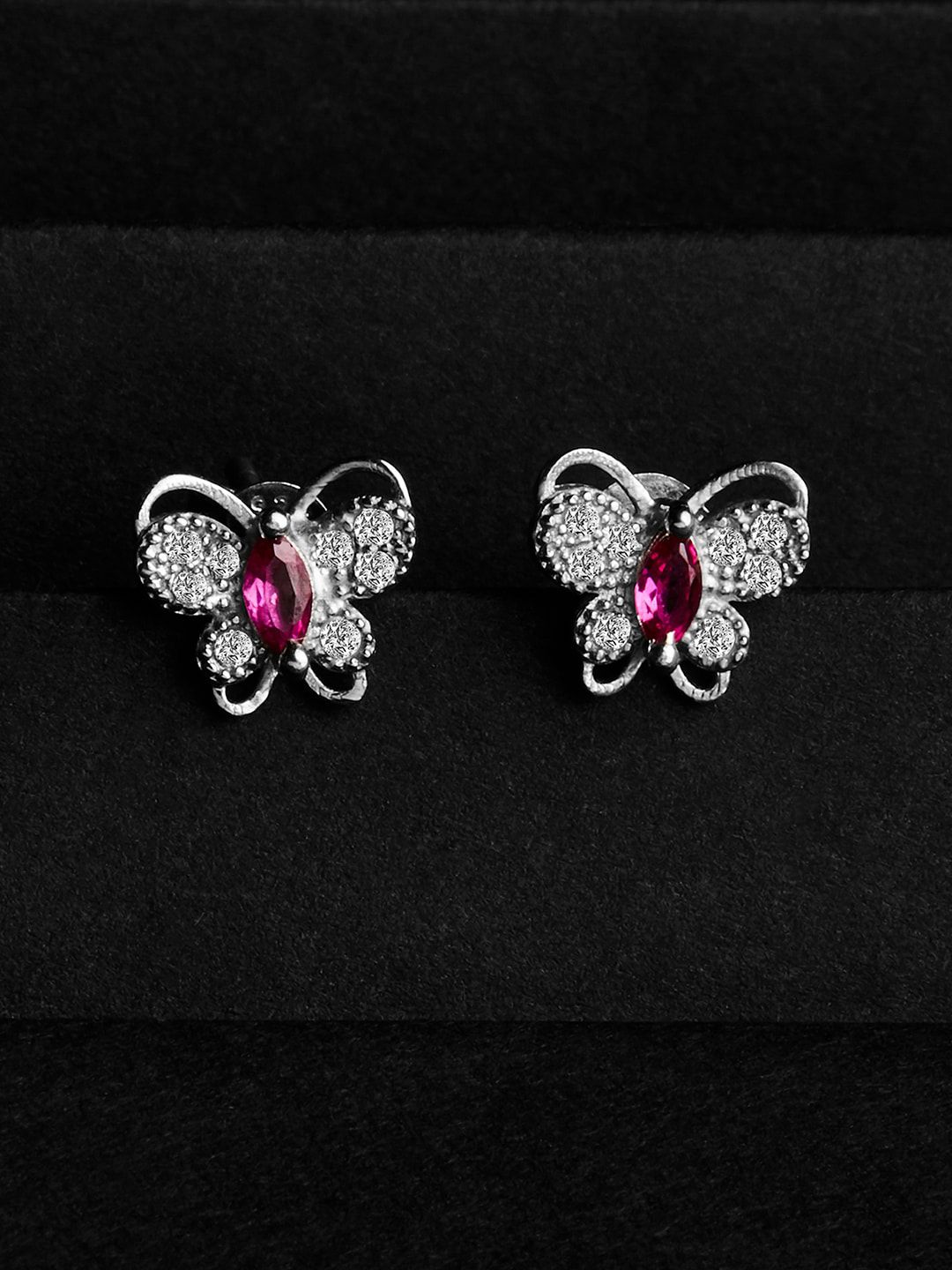 GIVA 925 Sterling Silver Contemporary Studs Earrings Price in India