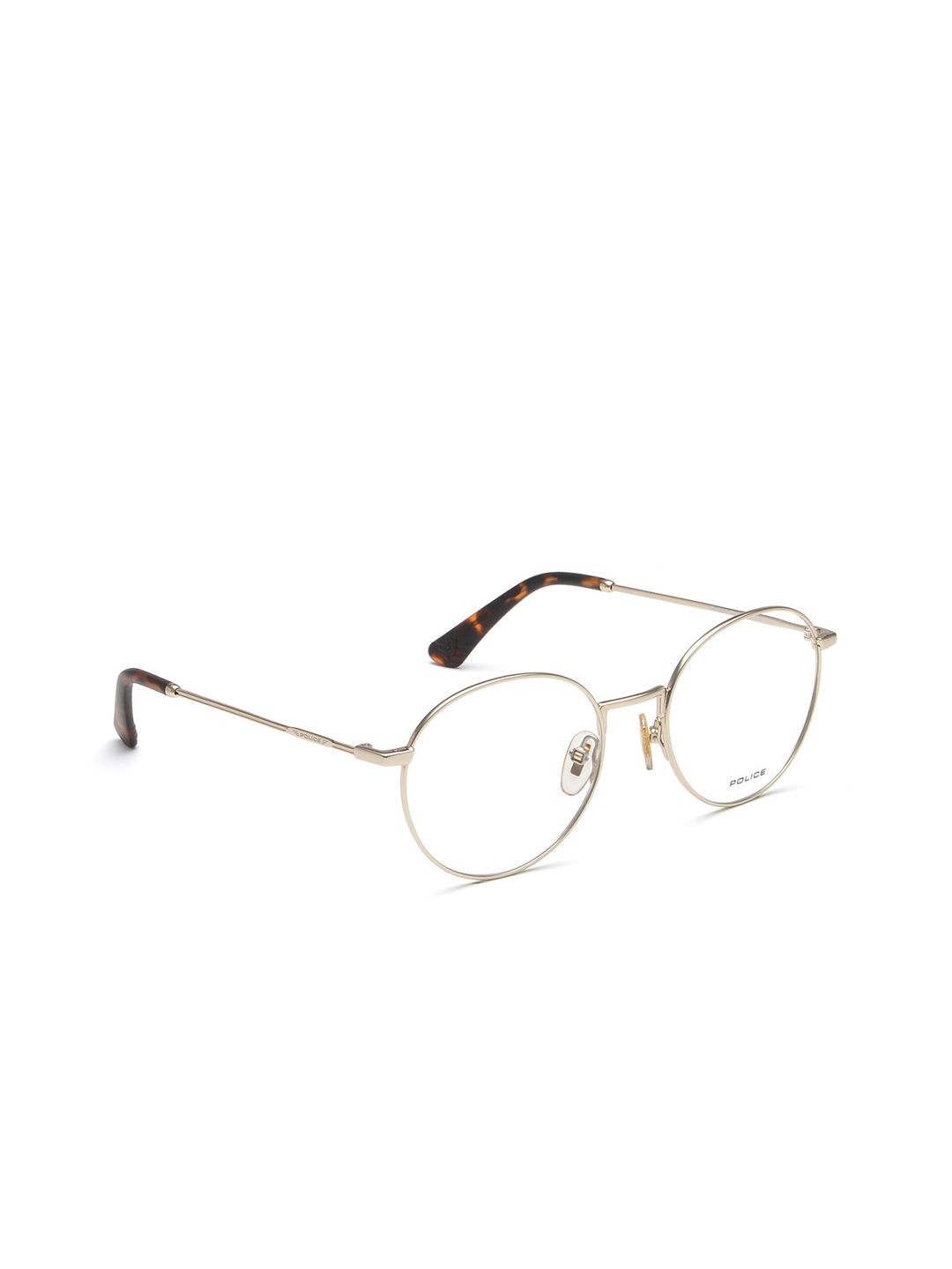 Police Women Gold-Toned & Red Full Rim Round Frames Price in India