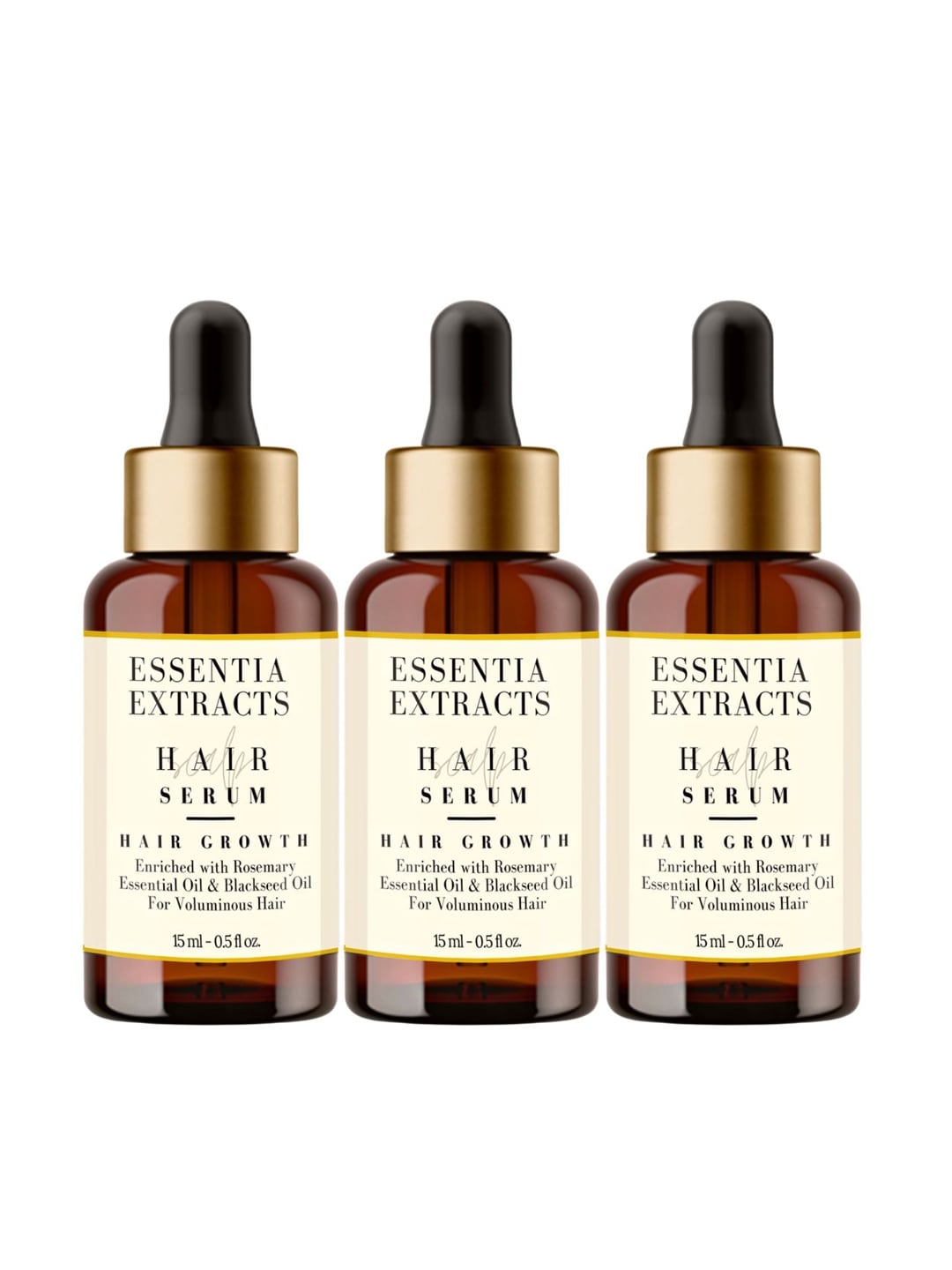 ESSENTIA EXTRACTS Pack of 3 Hair Growth Serum With Rosemary Oil-15ml Each Price in India