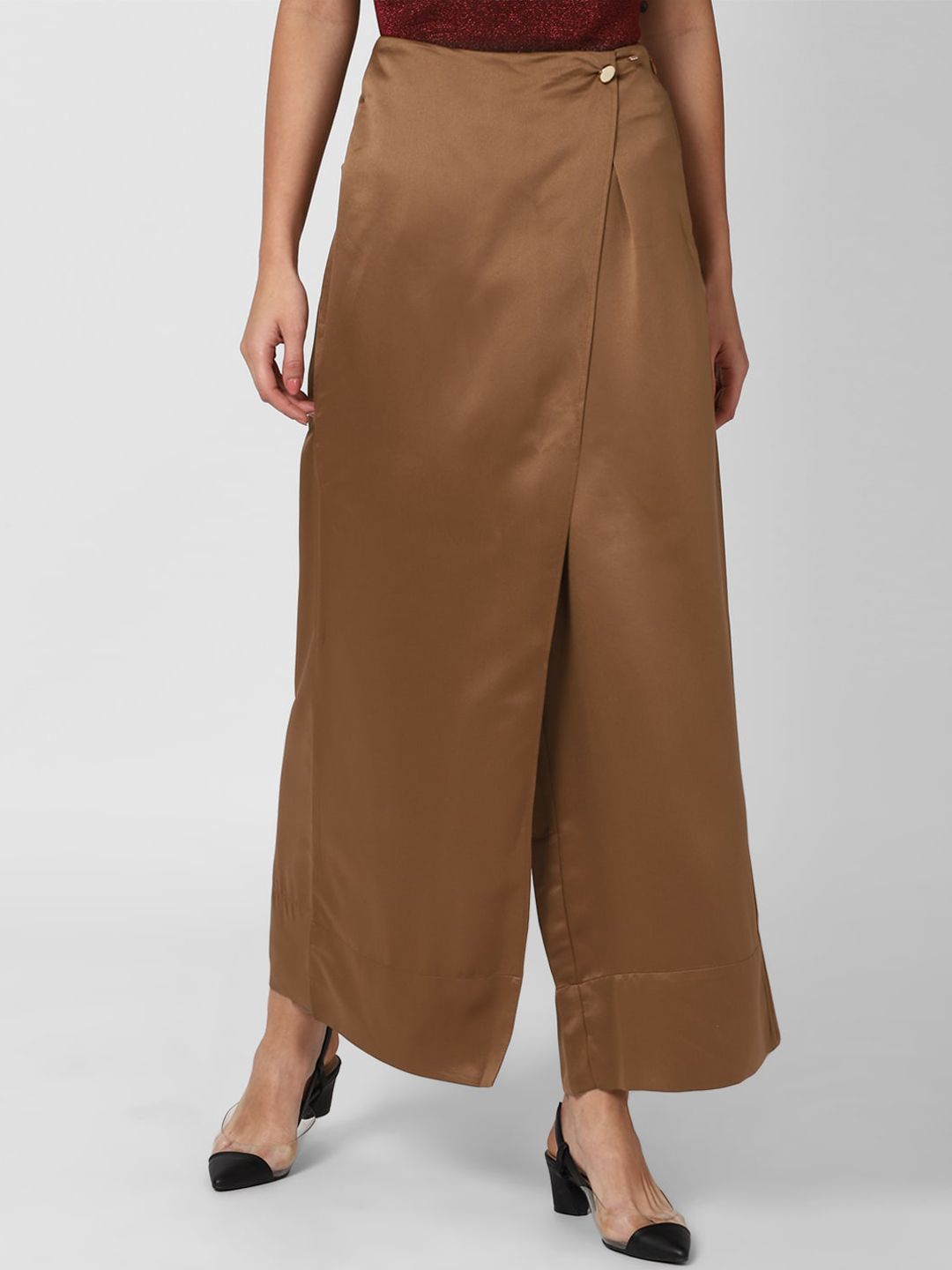 Van Heusen Woman Women Brown Trousers Price in India