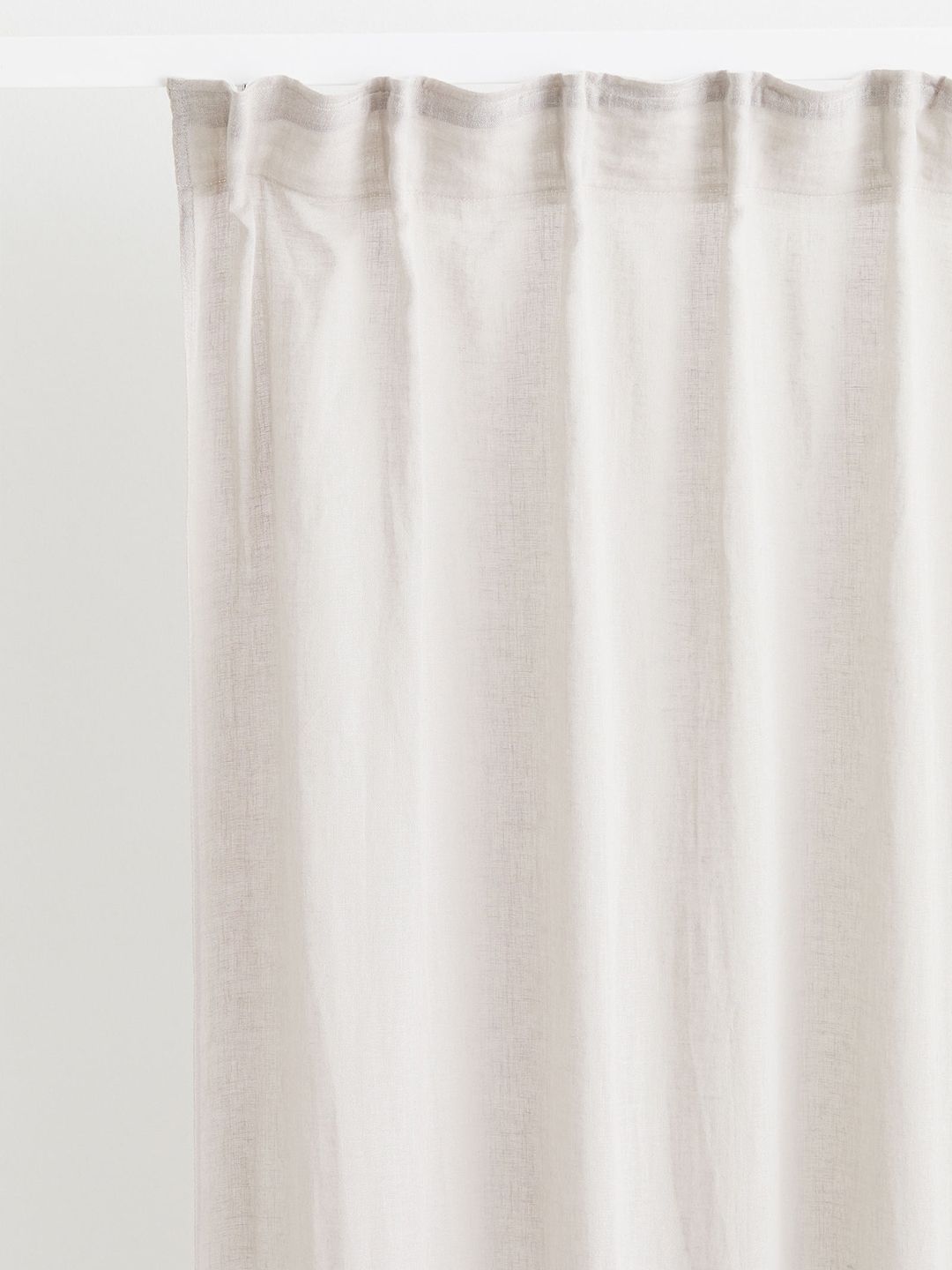 H&M Beige 2-Pack Multiway Linen-Blend Curtains Price in India