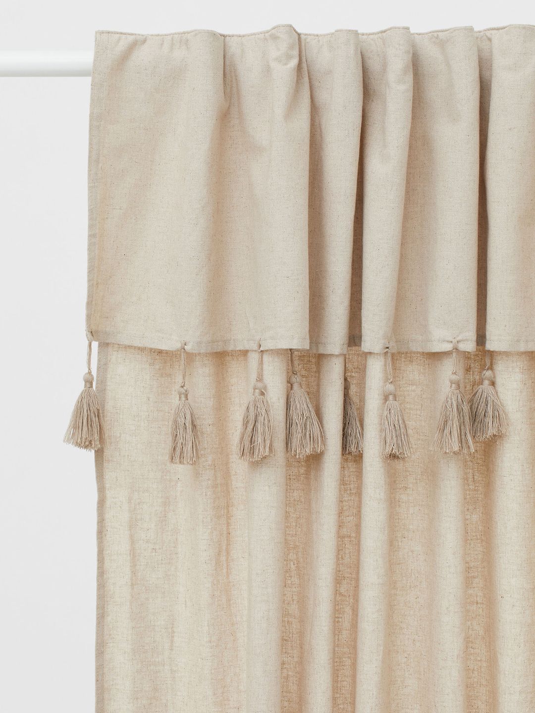 H&M Beige 2-pack Tasselled Curtains Price in India