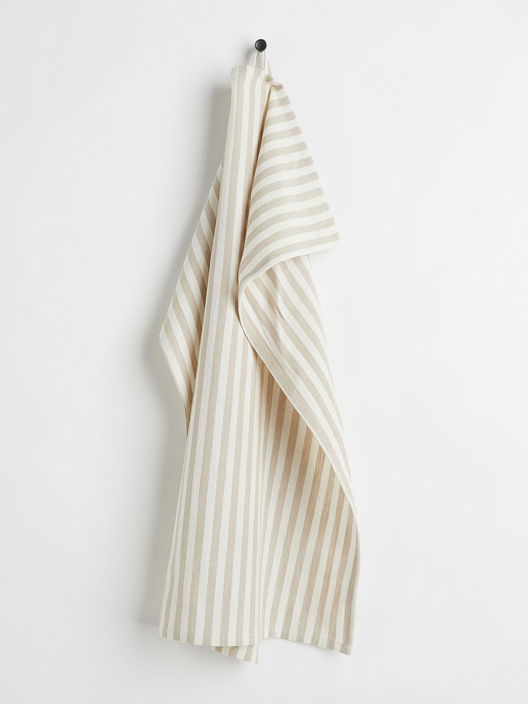 H&M Beige Cotton Striped Tea Towel Price in India