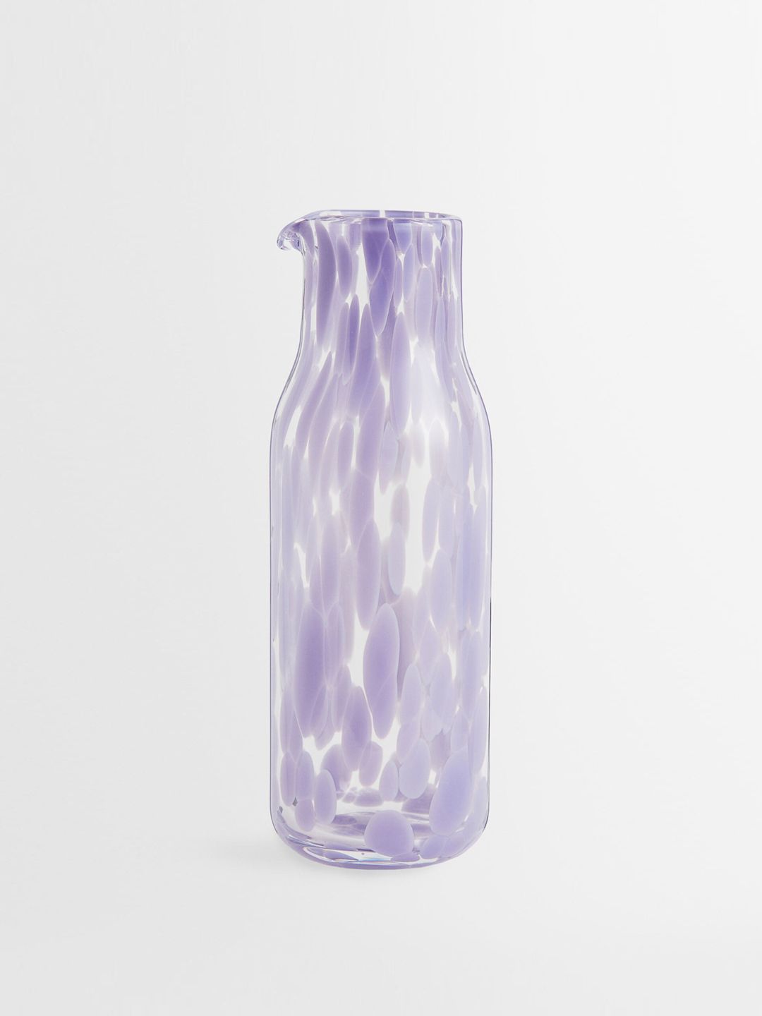 H&M Purple Abstract Patterned Glass Carafe Price in India