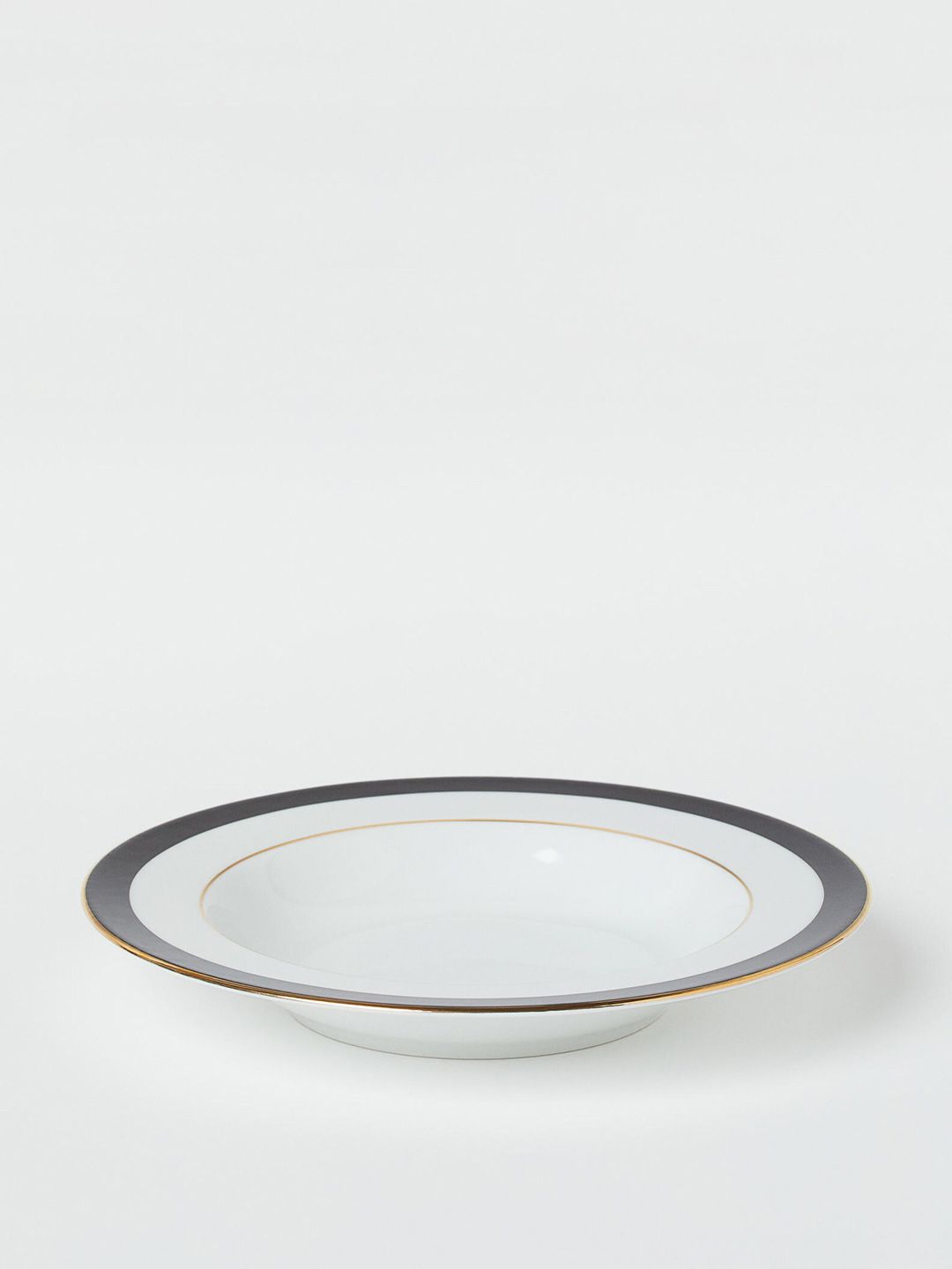 H&M White Deep Porcelain Plate Price in India