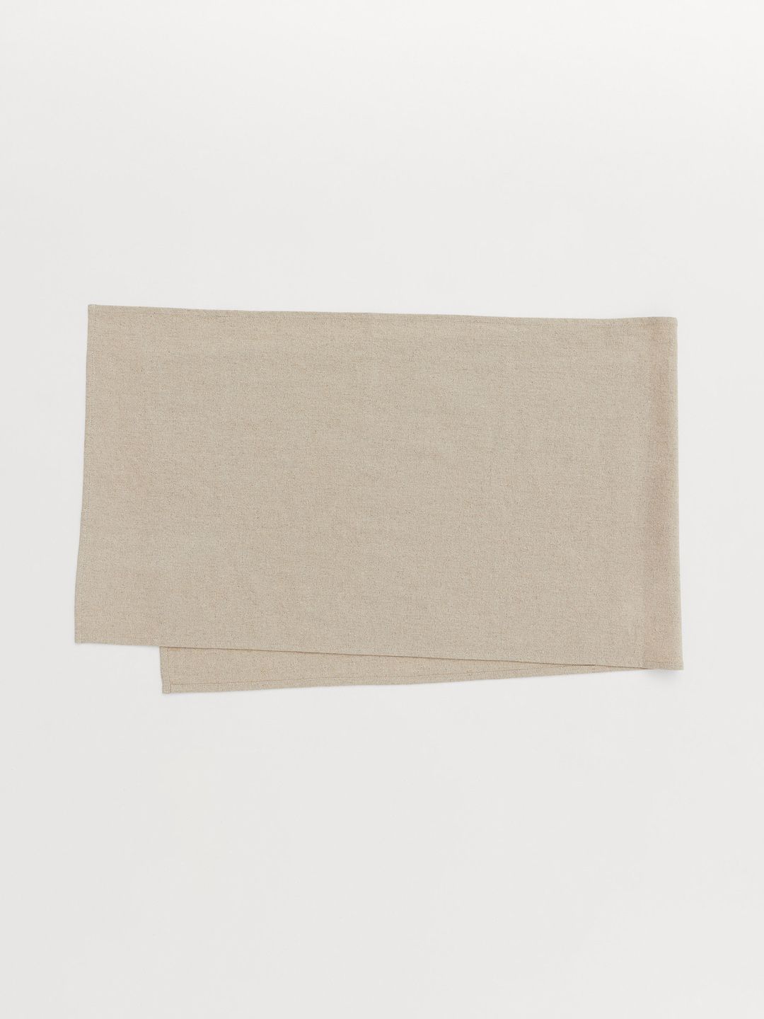 H&M Beige Solid Linen-Blend Table Runner Price in India