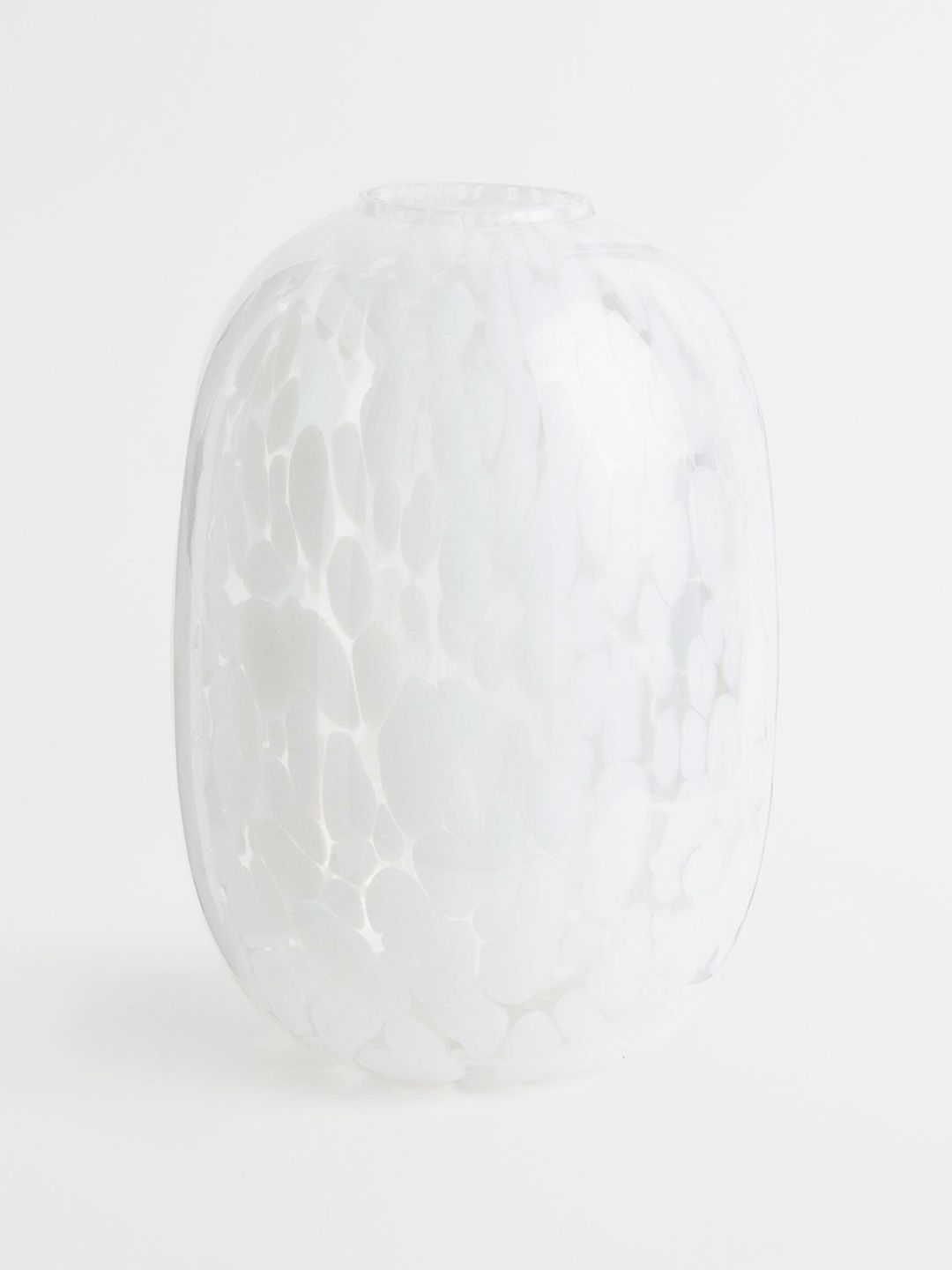 H&M White Patterned Large Glass Vase Price in India
