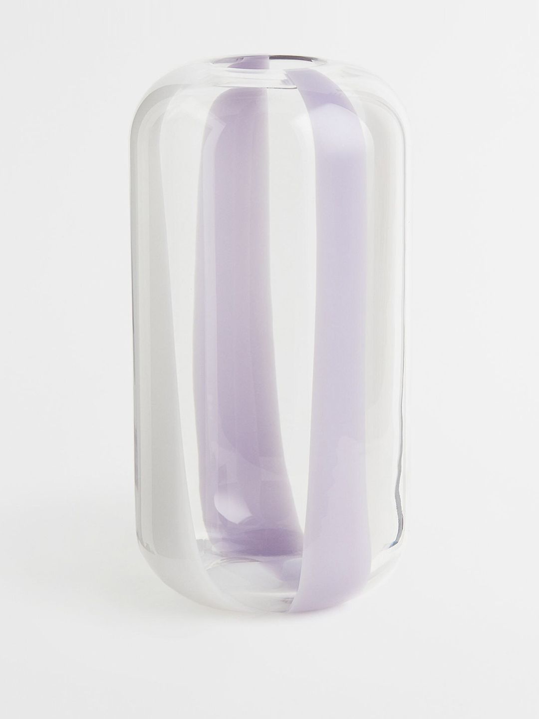 H&M Purple Patterned Glass Vase Price in India