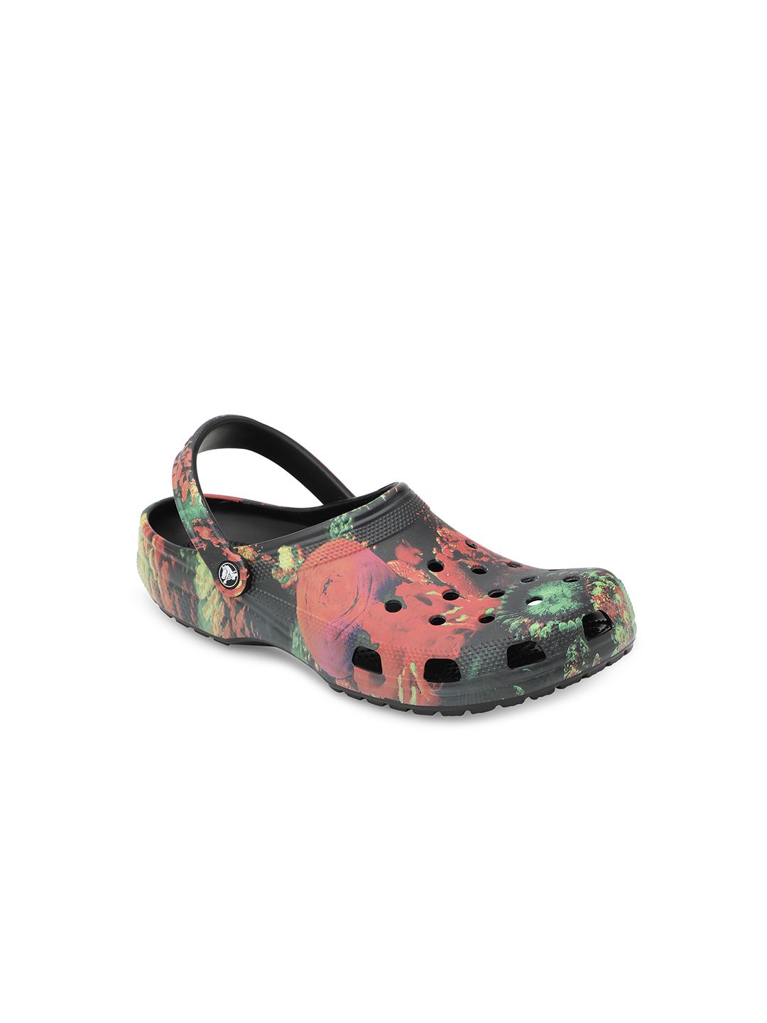 Crocs Unisex Multicoloured Printed Classic Cyber Beach Clogs Price in India