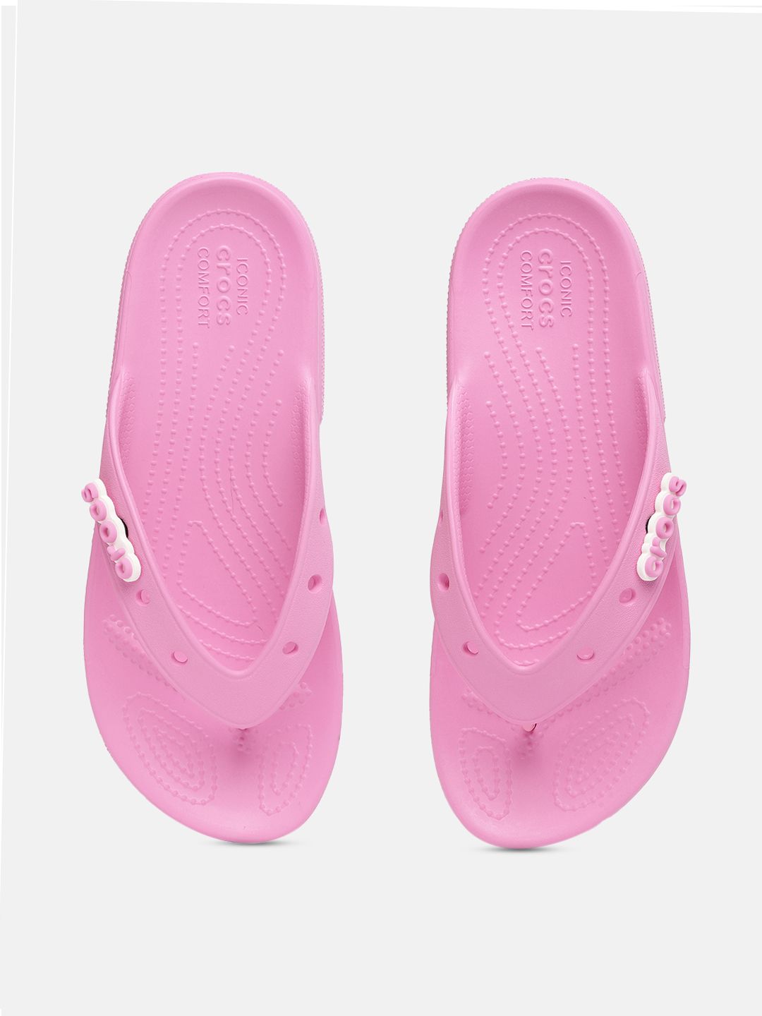 Crocs Unisex Pink Croslite Thong Flip-Flops Price in India