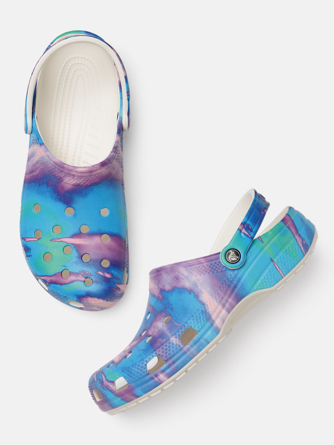 Crocs Unisex Blue Printed Classic Out of this World Clogs Price in India
