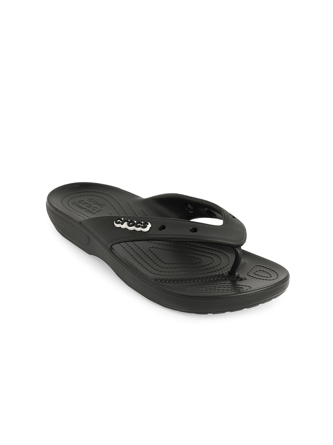 Crocs Unisex Black Classic Thong Flip-Flops Price in India