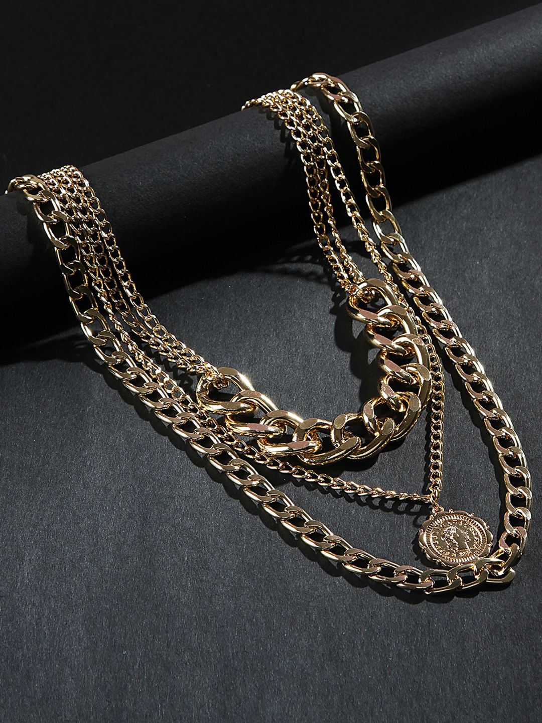 Kazo Gold-Plated Layered Chain Price in India