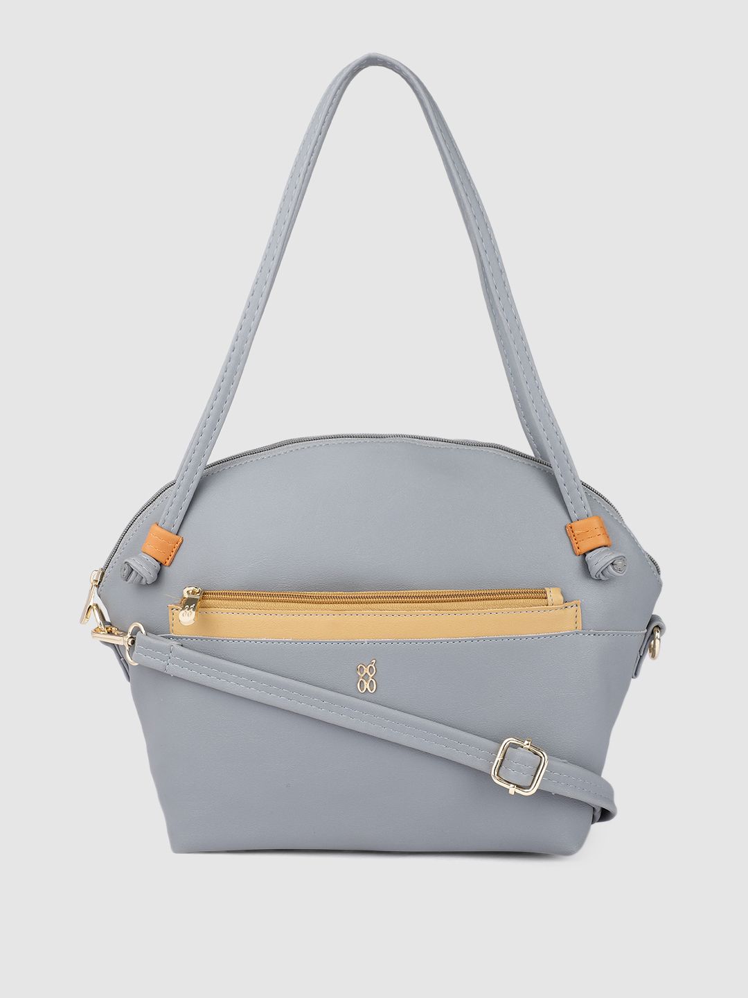 Baggit Ice Blue Solid Regular Structured Shoulder Bag Price in India