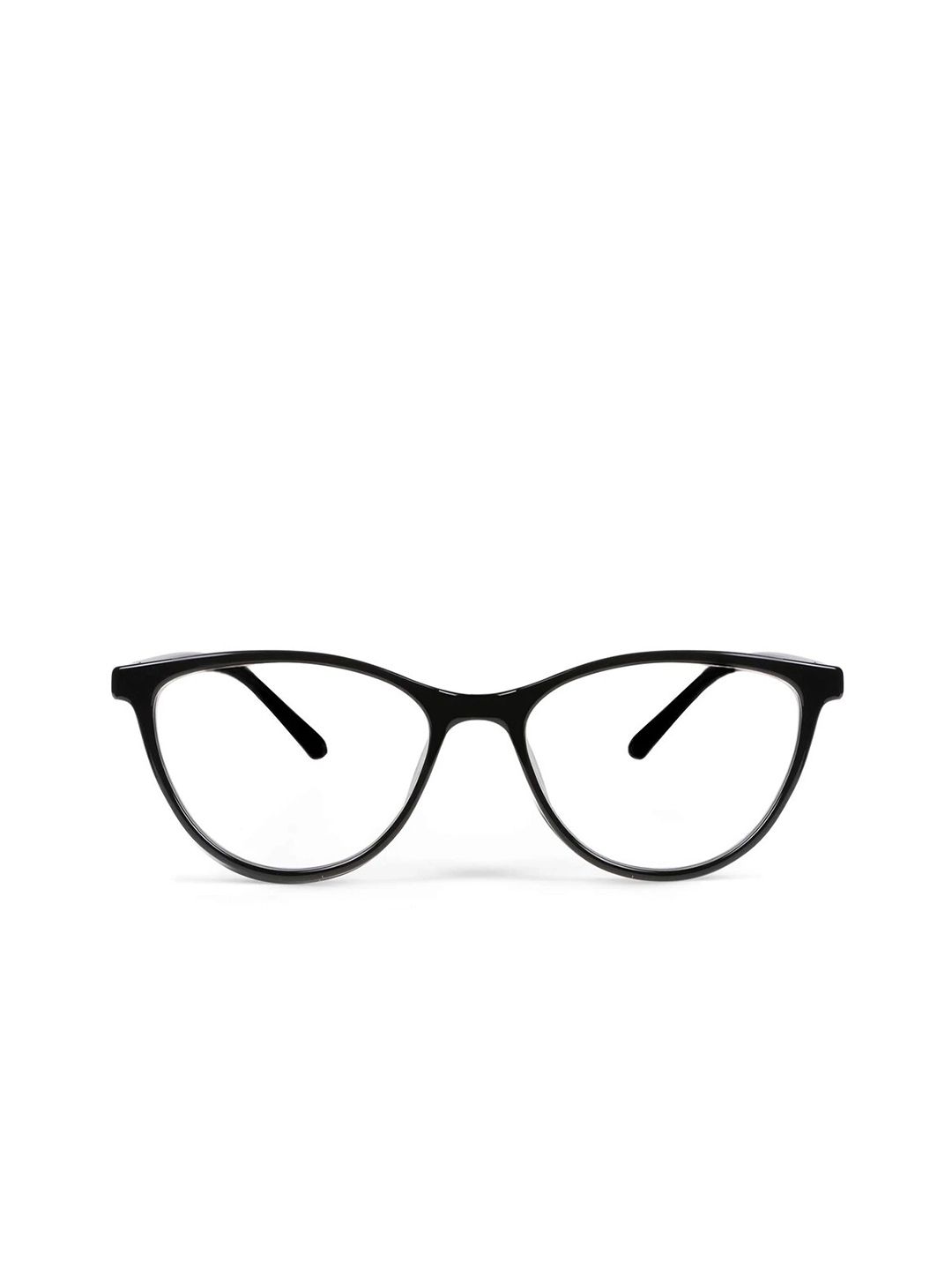Intellilens Unisex Black Full Rim Cateye Frame with Blue Cut Anti Glare Computer Glasses Price in India