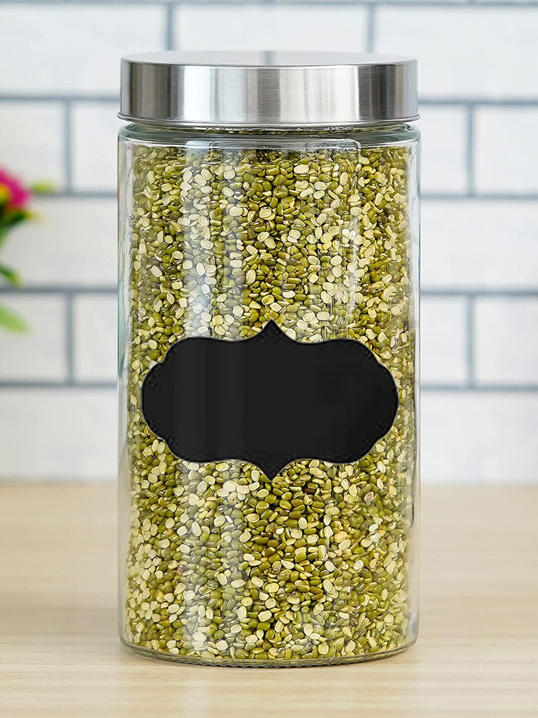 Femora Transparent Set of 6 Glass Kitchen Storage Jar Price in India