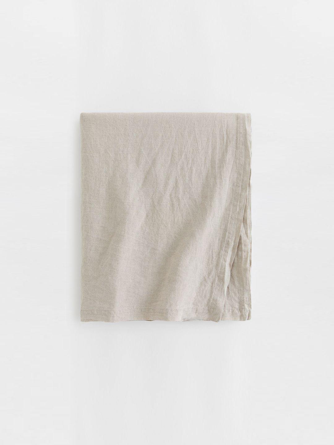 H&M Beige Washed Linen Table Cloth Price in India