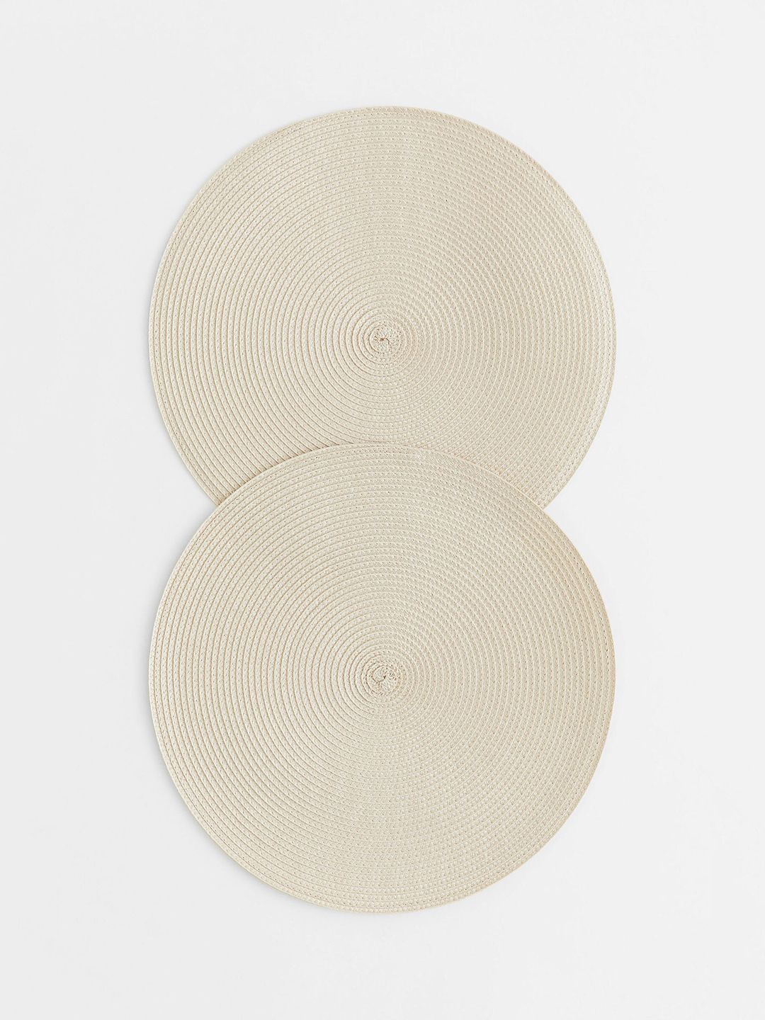 H&M Beige 2-Pack Round Table Mats Price in India