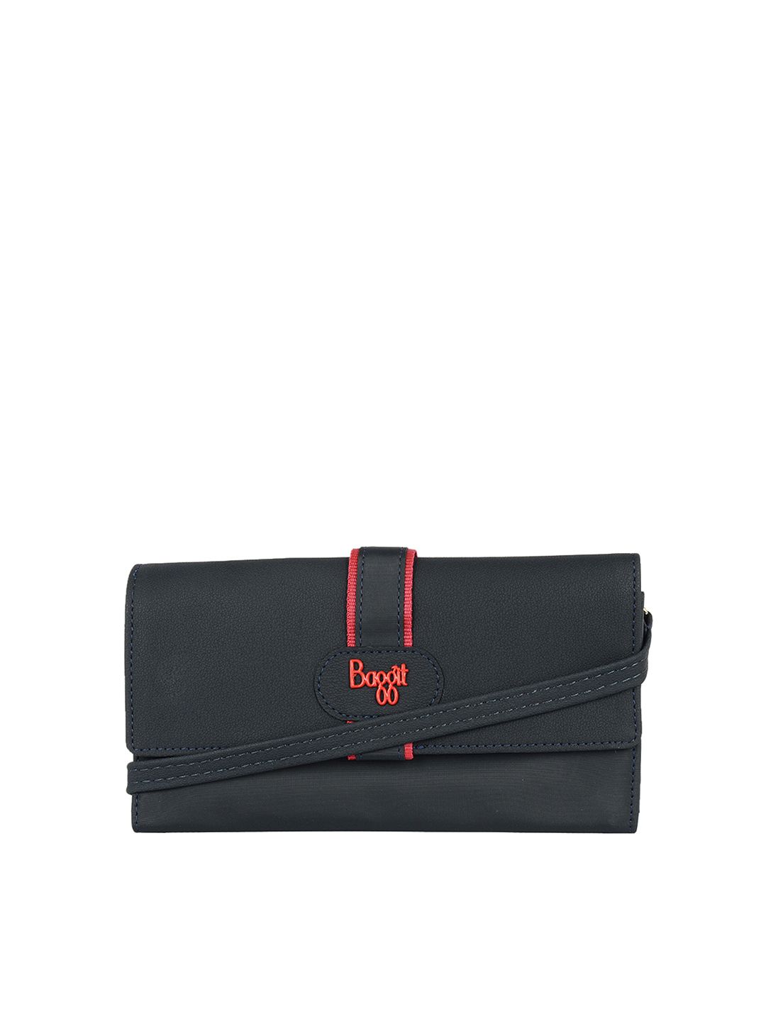 Baggit Women Navy Blue & Red Envelope Price in India