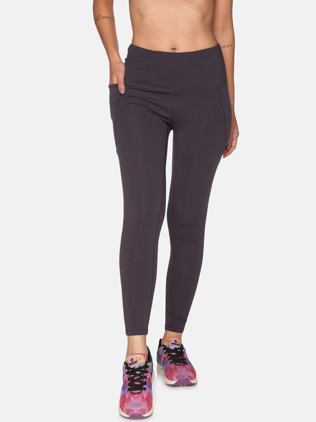 BlissClub Women Grey Super Stretchy and High Waisted The Ultimate Leggings Price in India