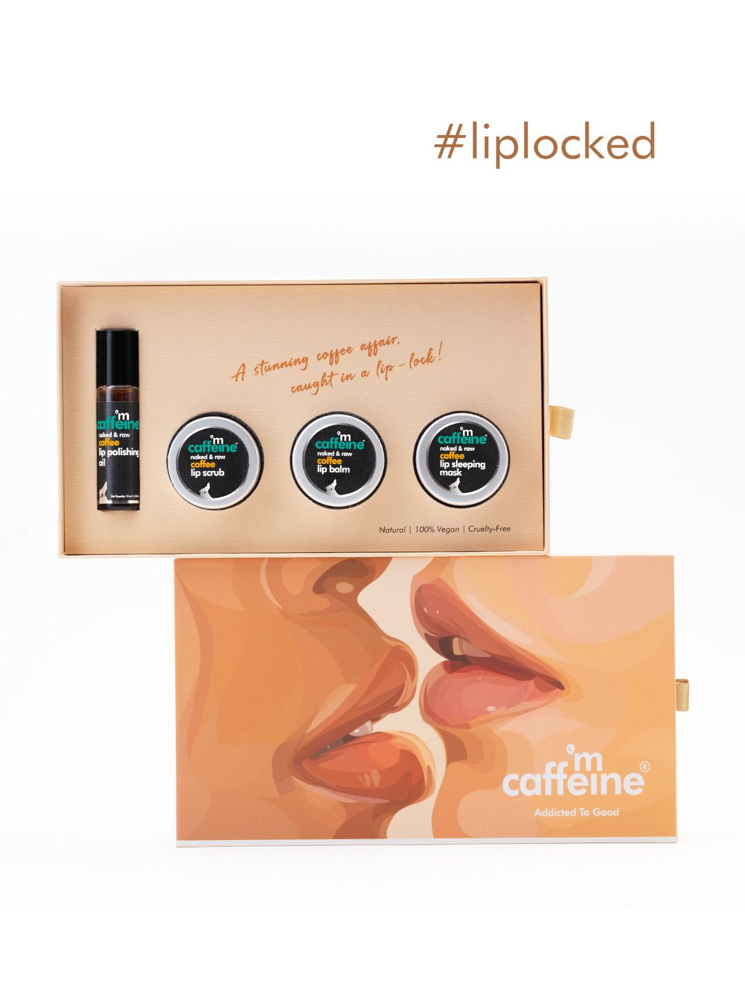 MCaffeine Stunning Coffee Affair Lip Gift Kit - In Premium Packaging Price in India