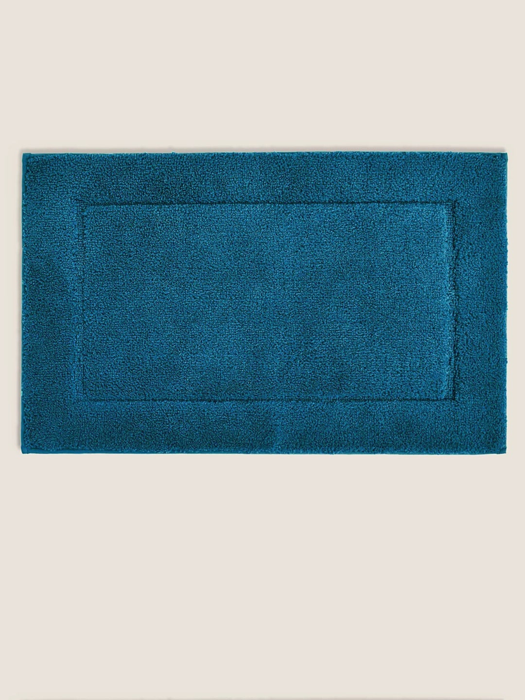 Marks & Spencer Teal Blue Textured Bath Rug Price in India