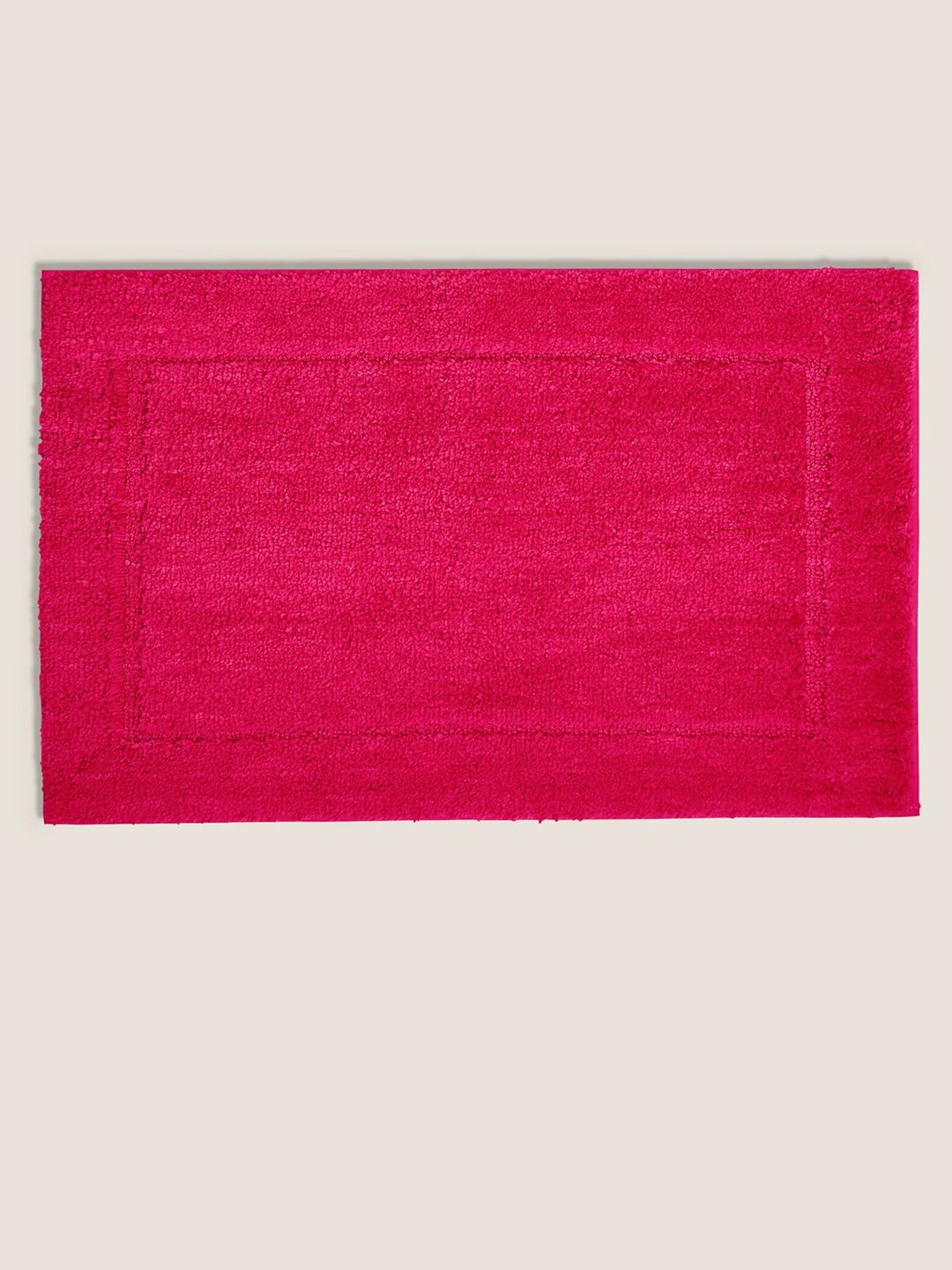 Marks & Spencer Red 150 GSM Polyester Bath Rug Price in India