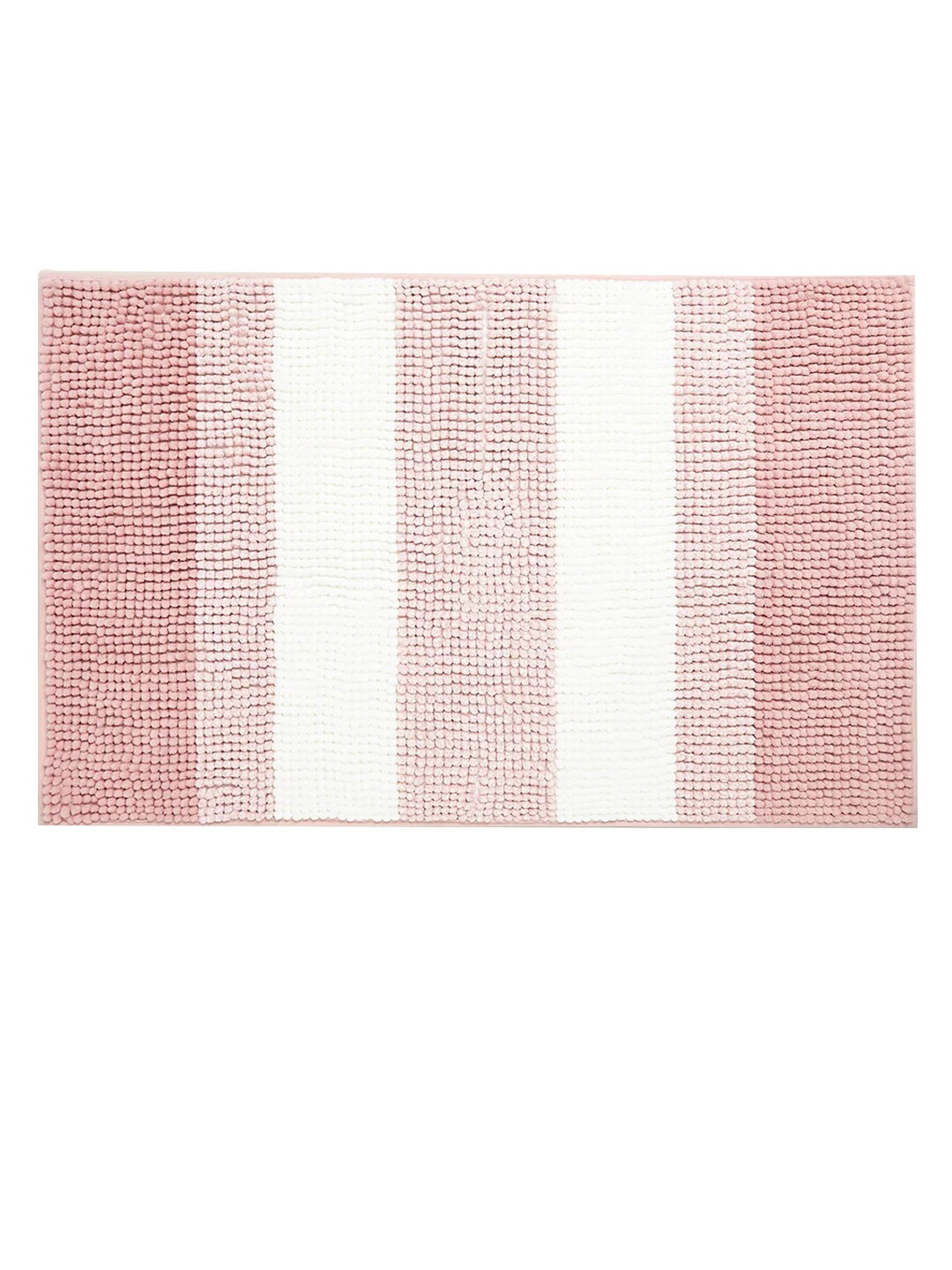 Marks & Spencer Pink Striped 150 GSM Bath Rugs Price in India