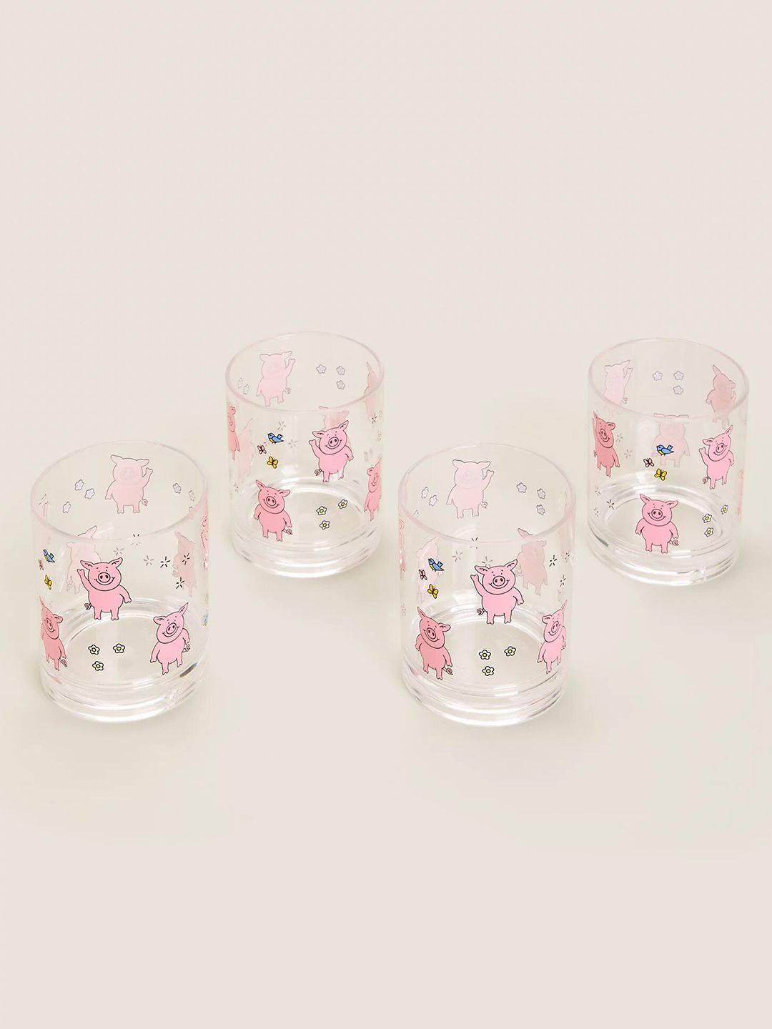 Marks & Spencer 4 Pieces Printed Glass Cocktail Set Price in India