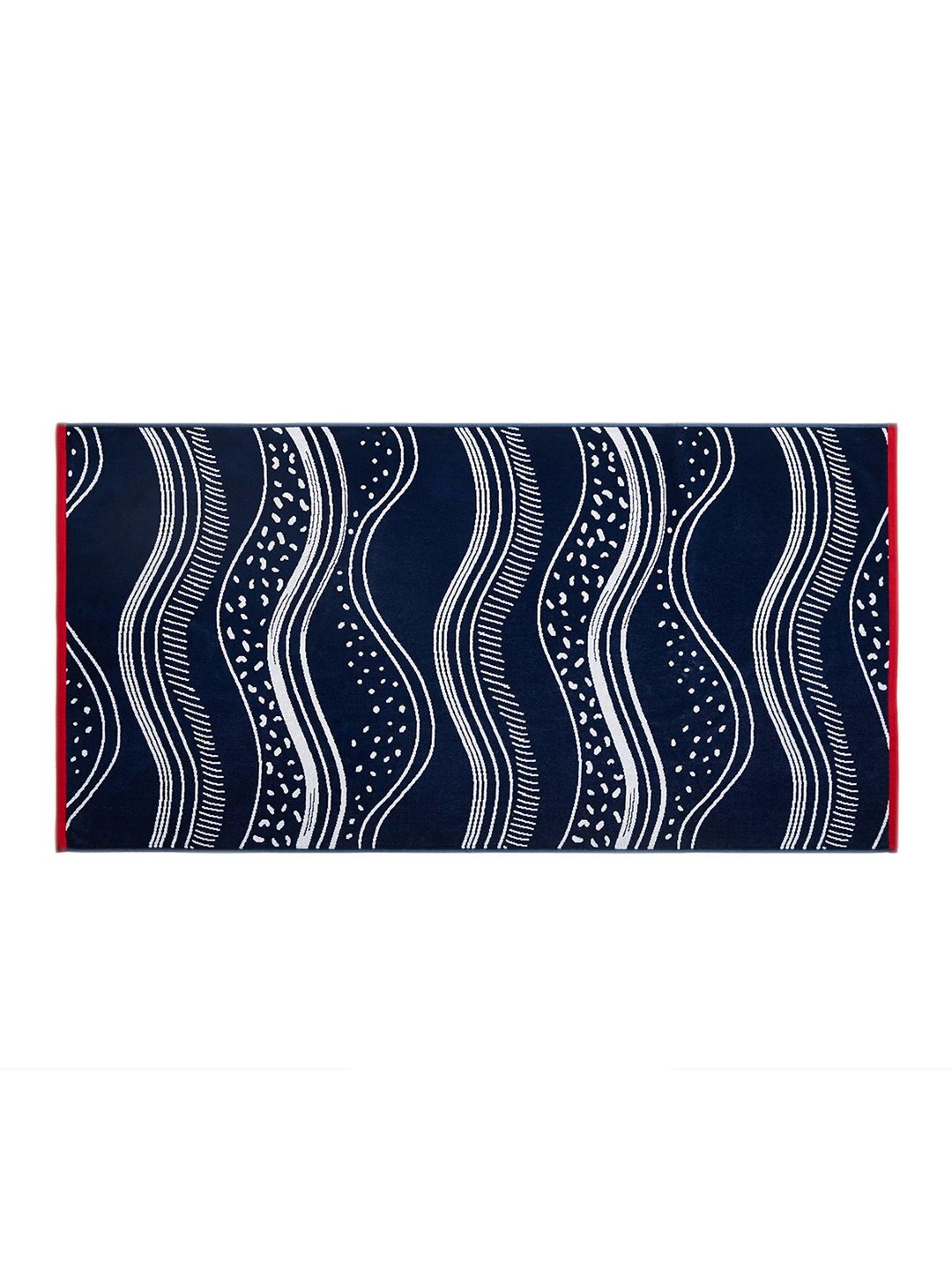 Marks & Spencer Unisex Navy Blue Printed Towel Price in India