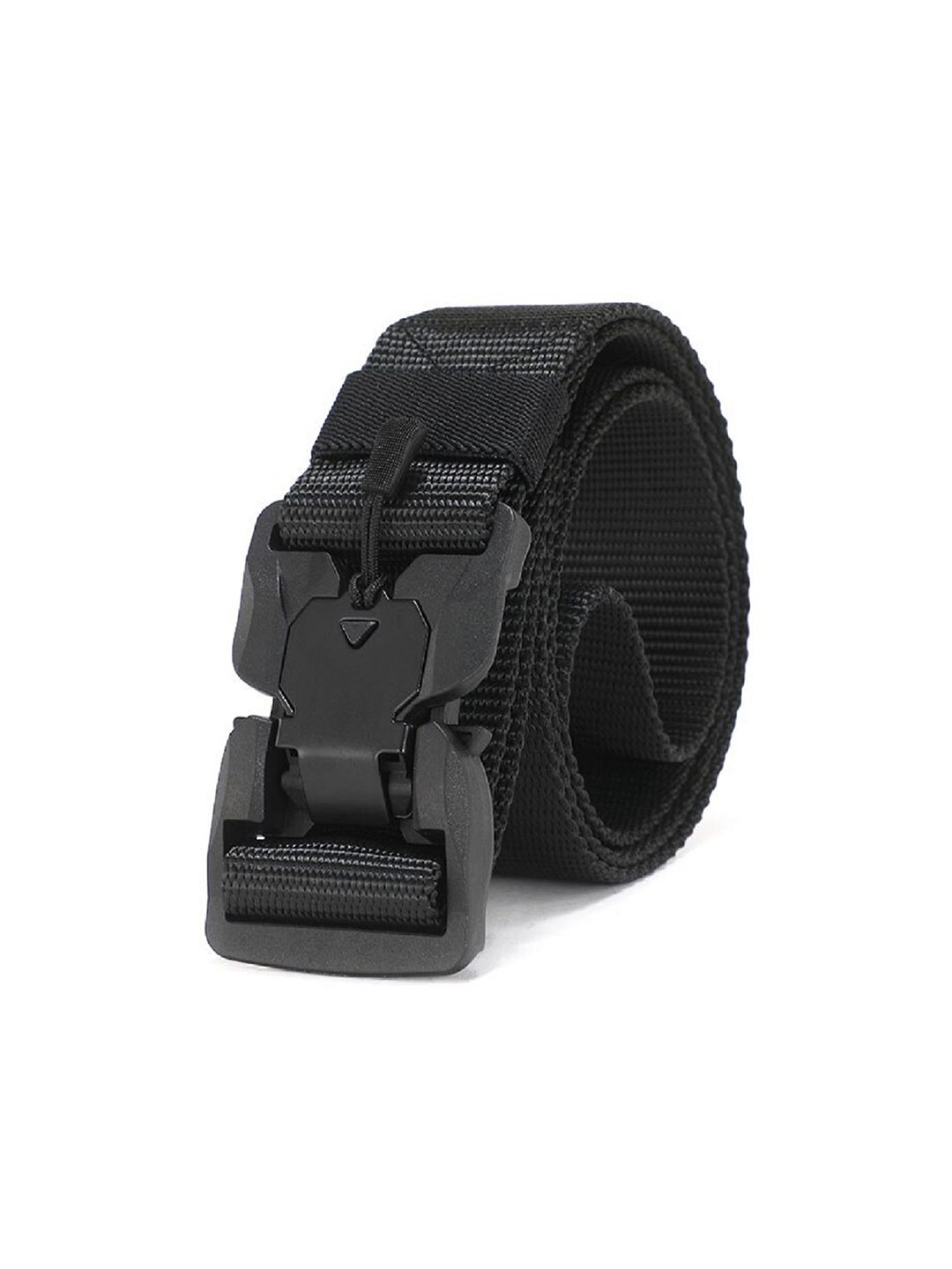 CONTACTS Black Synthetic Quick Release Buckle Nylon Belts Price in India