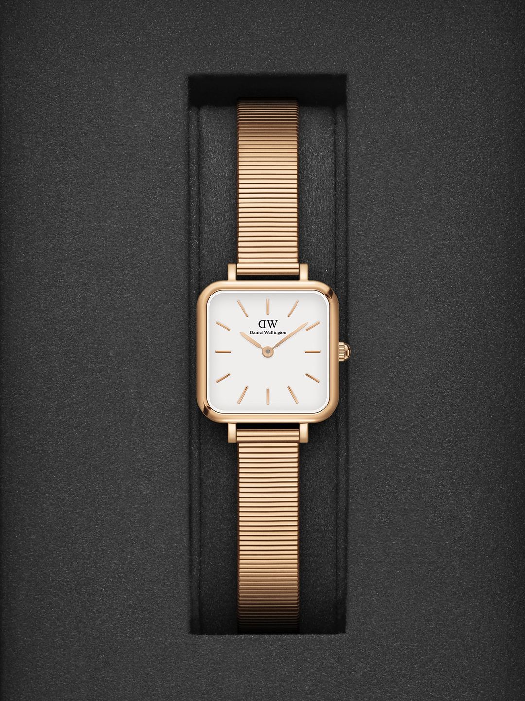 Daniel Wellington Women White Dial & Rose Gold Bracelet Style Straps Analogue Watch Price in India