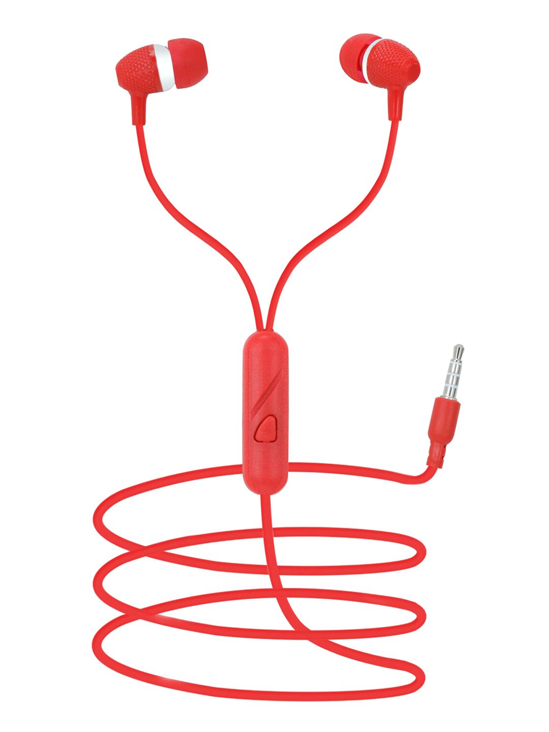 SWAGME Red Solid  Boomdhoom IE009 in-Ear Wired Earphones With Mic Price in India