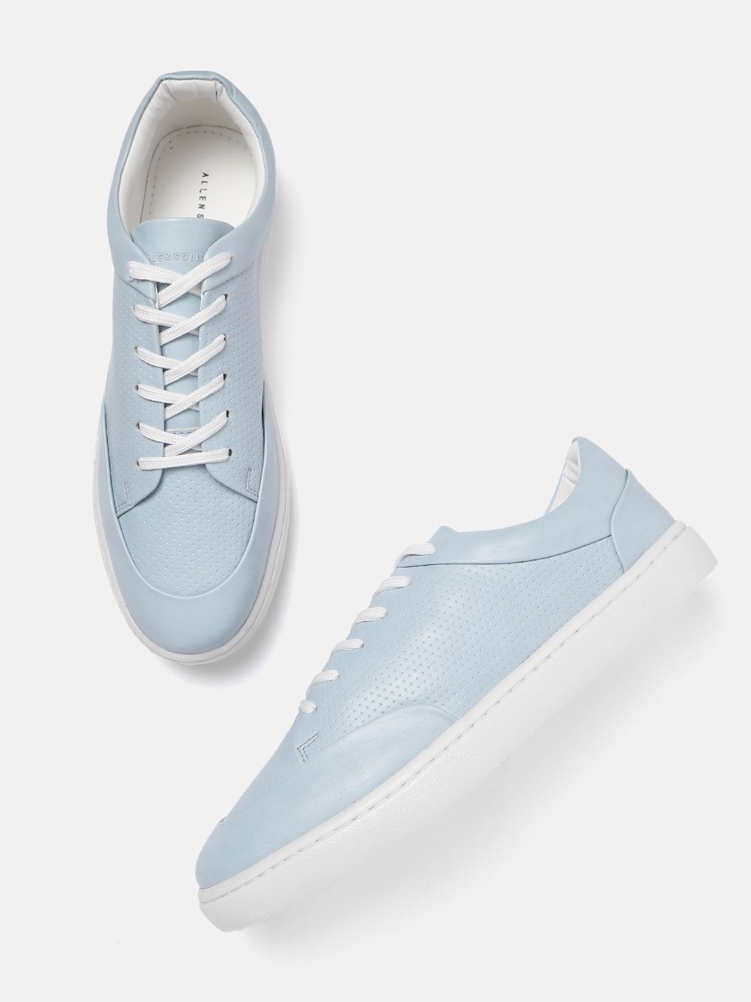 Allen Solly Women Blue Perforated Sneakers Price in India