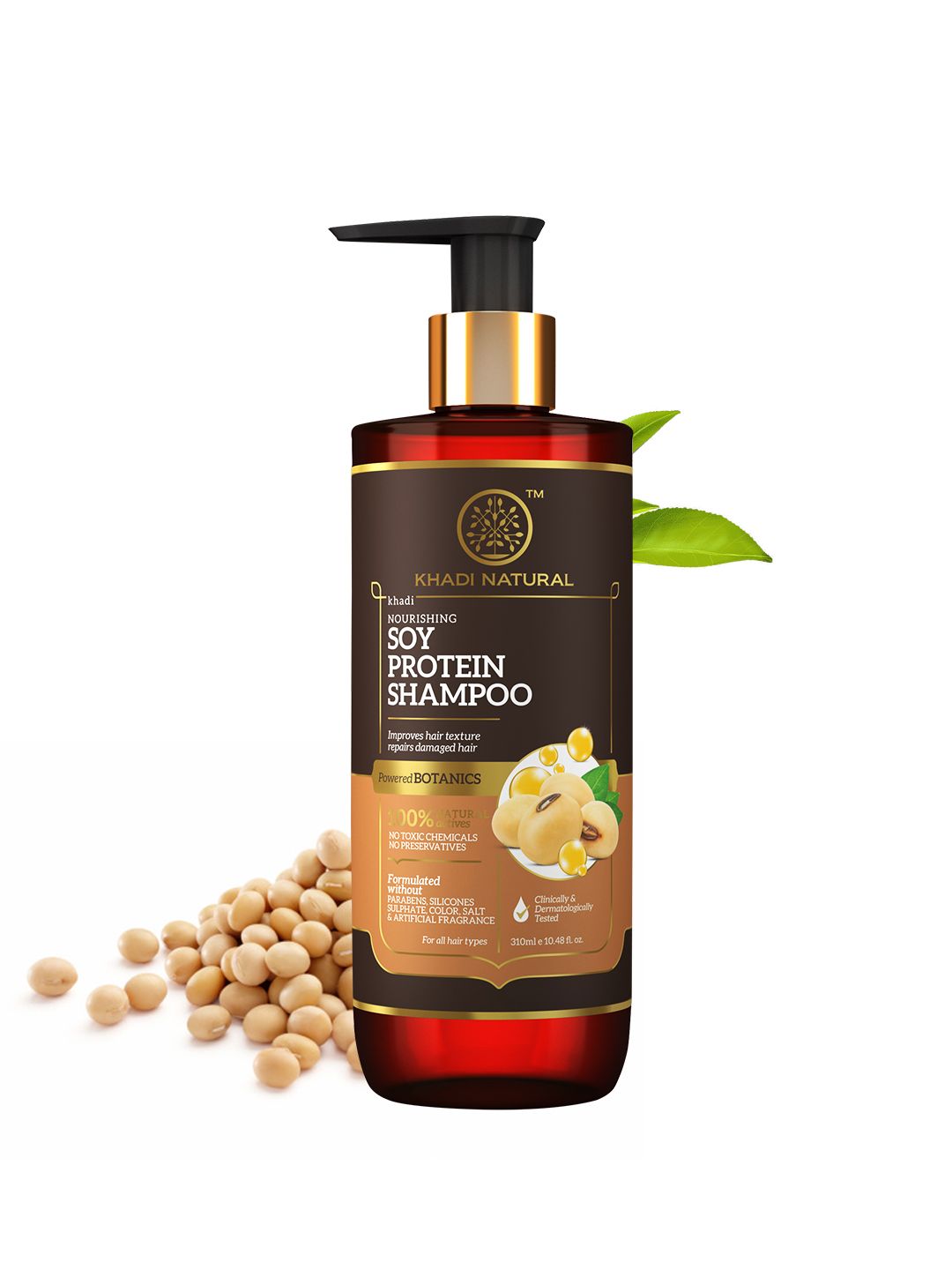 Khadi Natural Power Botanics Soy Protein Hair Shampoo To Repairs Damaged Hair - 310ml