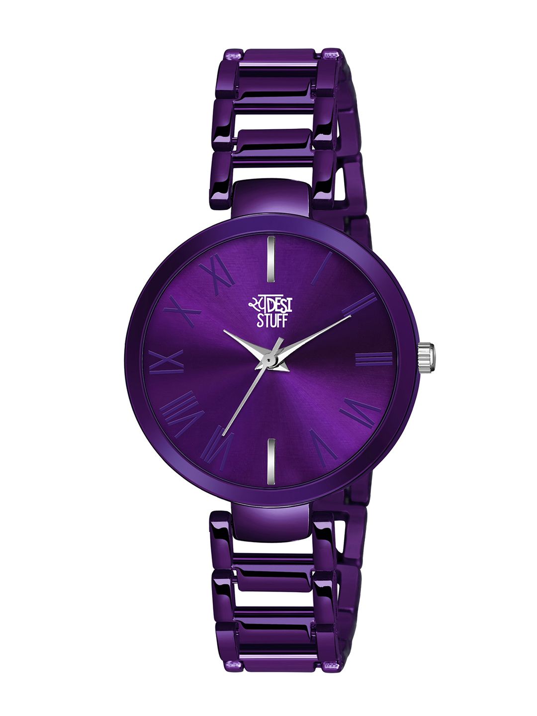 SWADESI STUFF Women Purple Dial & Bracelet Style Straps Analogue Watch SDS 144 PURPLE Price in India