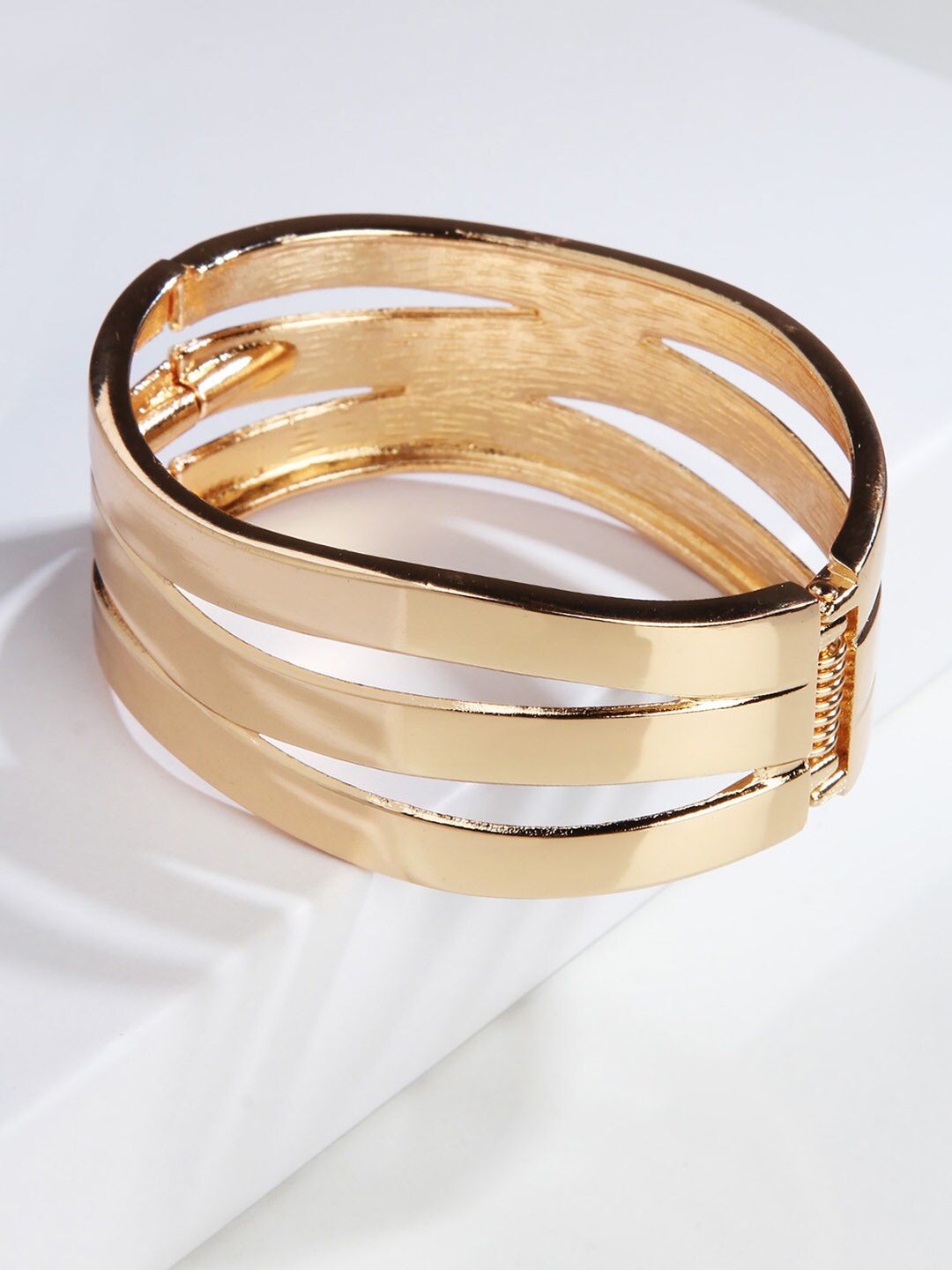 Kazo Women Gold-Plated Cuff Bracelet Price in India