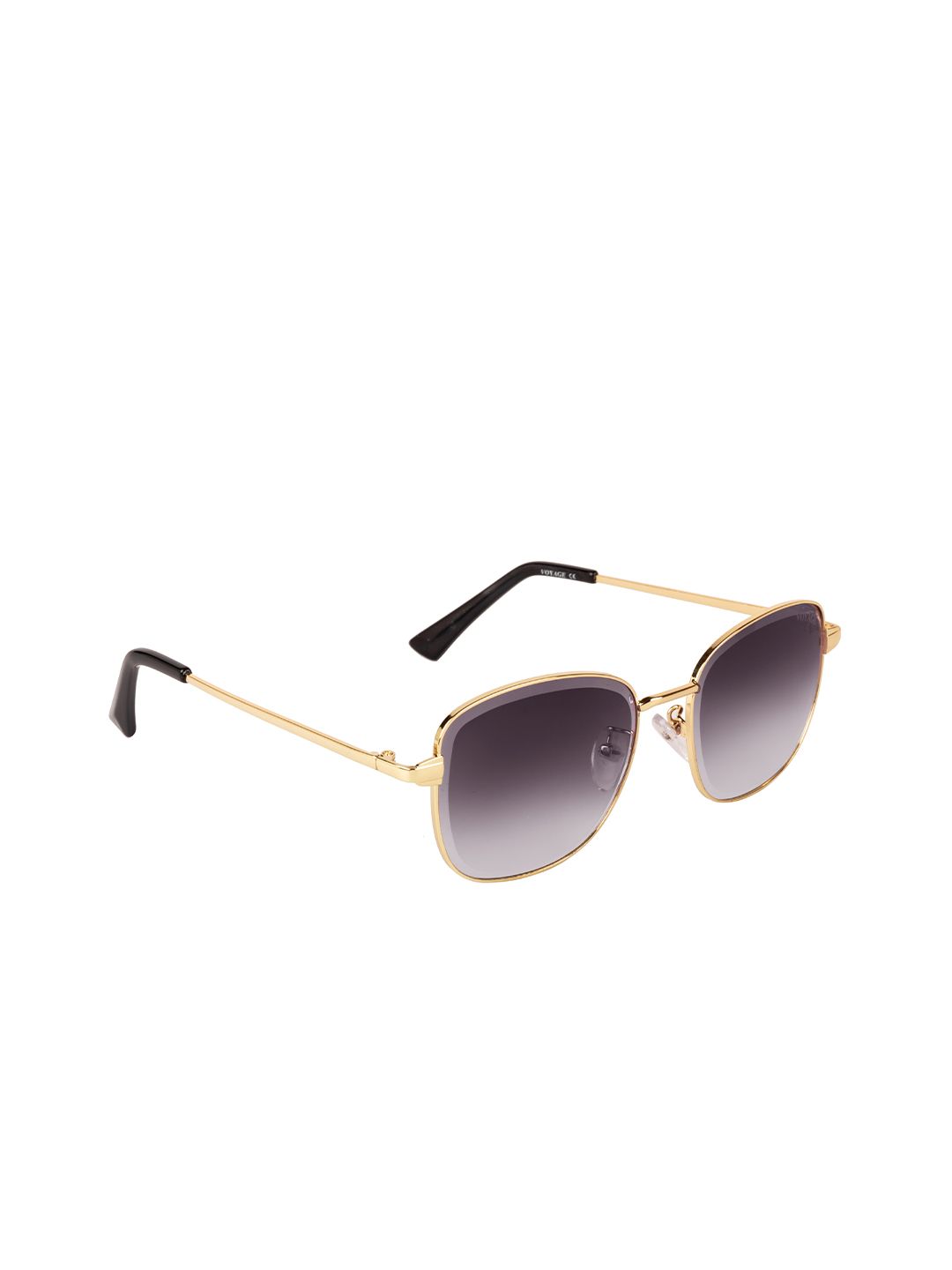 Voyage Grey Lens & Gold-Toned Square Sunglasses with UV Protected Lens B80427MG3463Z Price in India