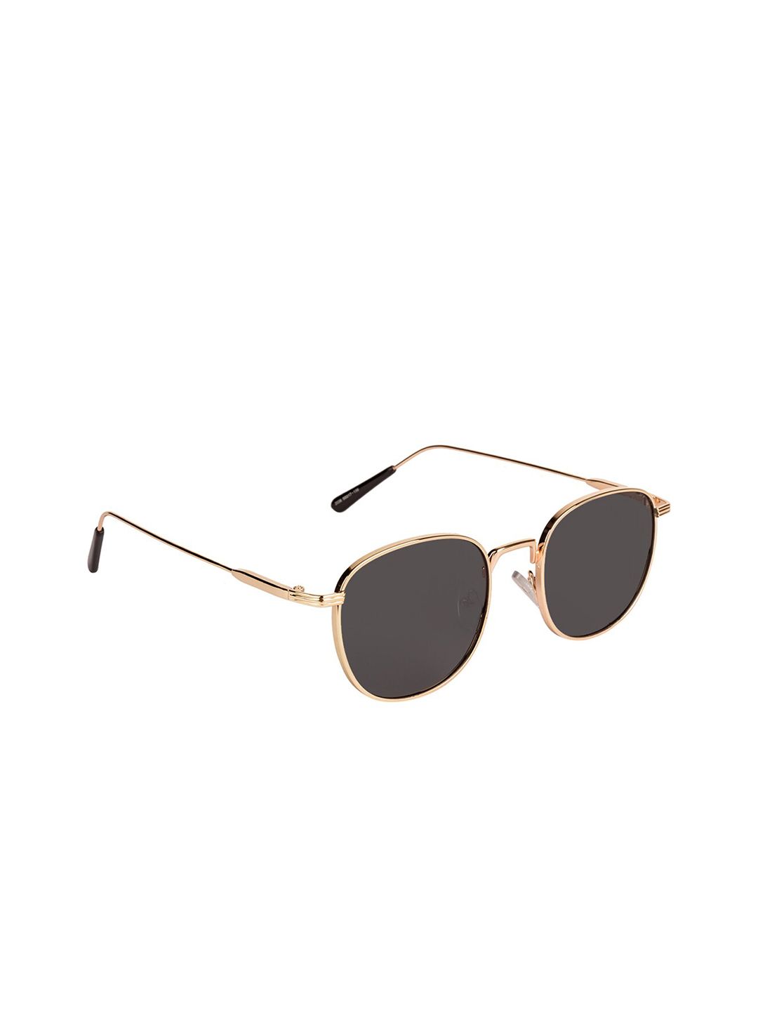 Voyage Black Lens & Gold-Toned Round Sunglasses with UV Protected Lens Price in India