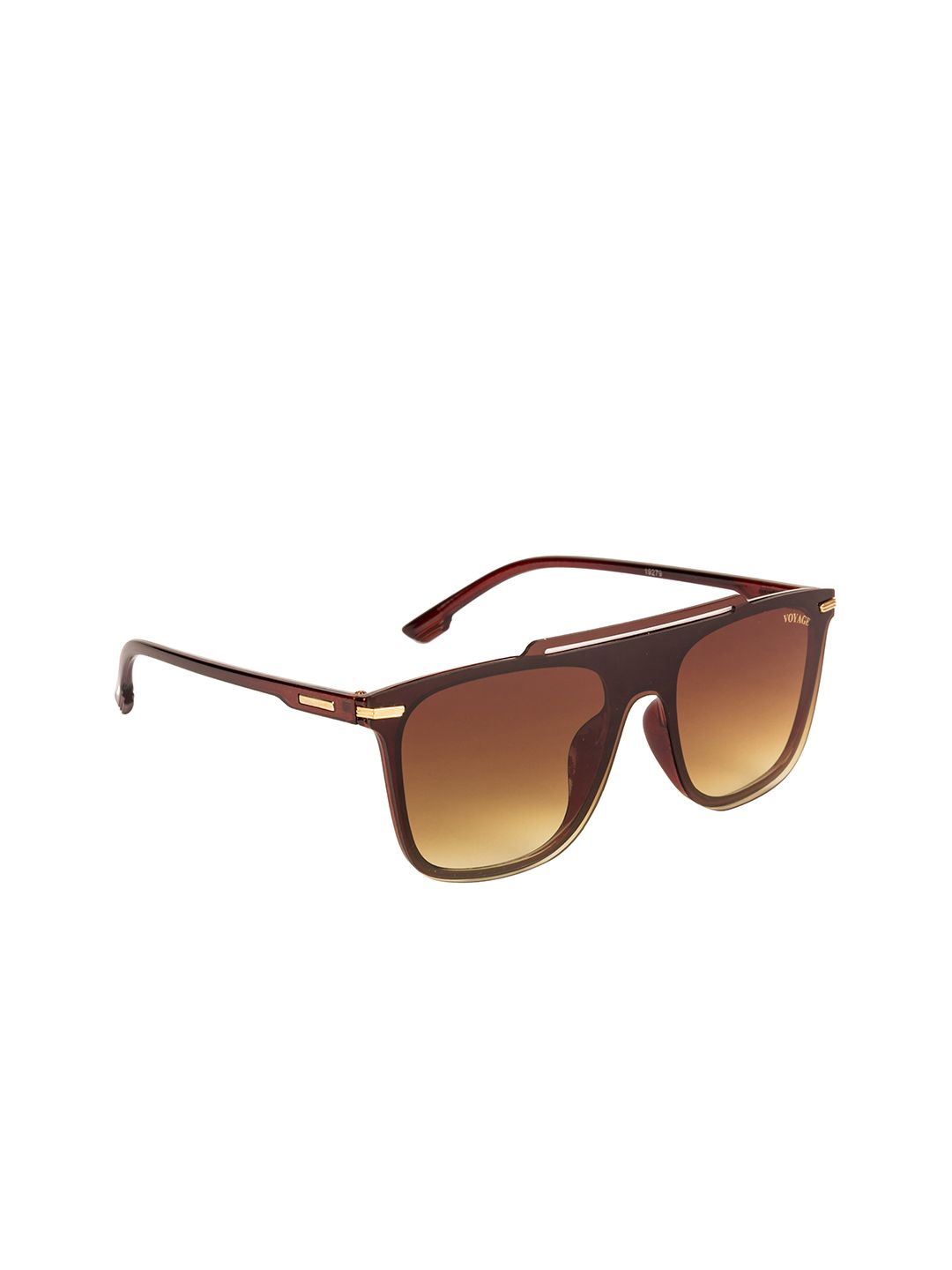 Voyage Brown Lens & Brown Wayfarer Sunglasses with UV Protected Lens Price in India