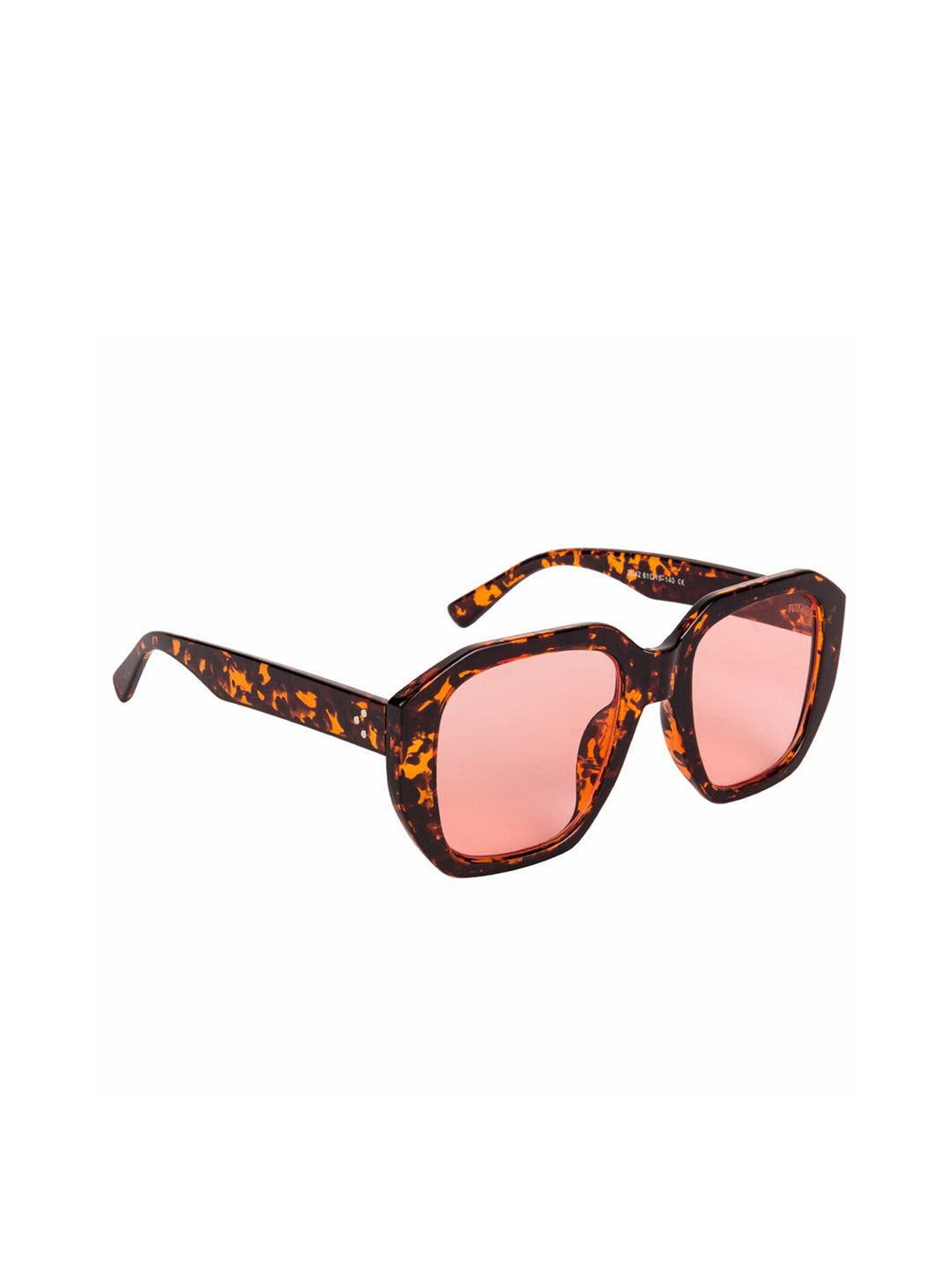 Voyage Adult Pink Lens & Brown Square Sunglasses with UV Protected Lens 2042MG2866Z Price in India