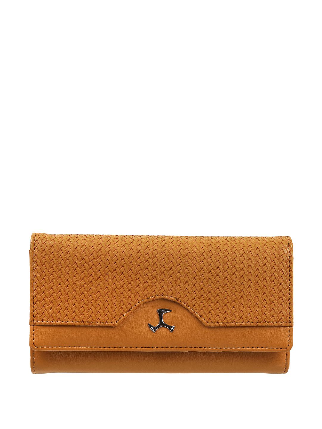 Mochi Mochi Yellow Textured Foldover Clutch