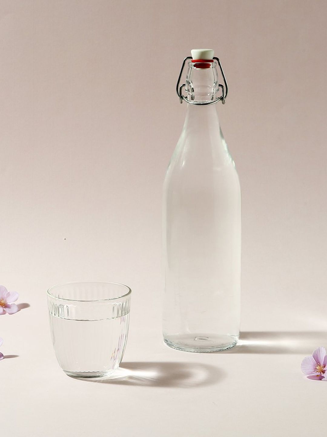 Wonderchef Bormioli Transparent Solid Glass Water Bottle - 1 Litre Price in India