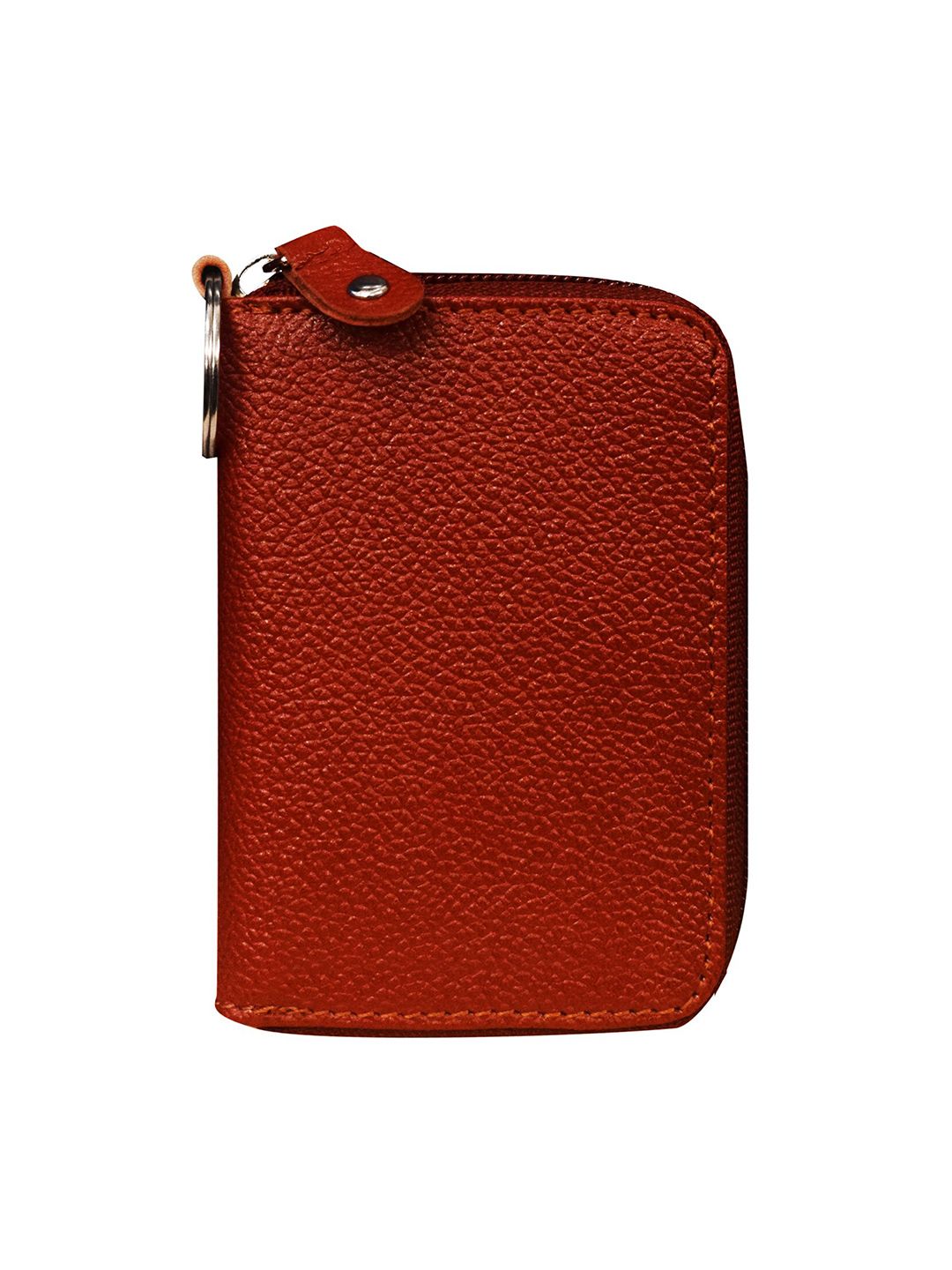 ABYS Unisex Brown Textured Leather Card Holder Wallet Price in India