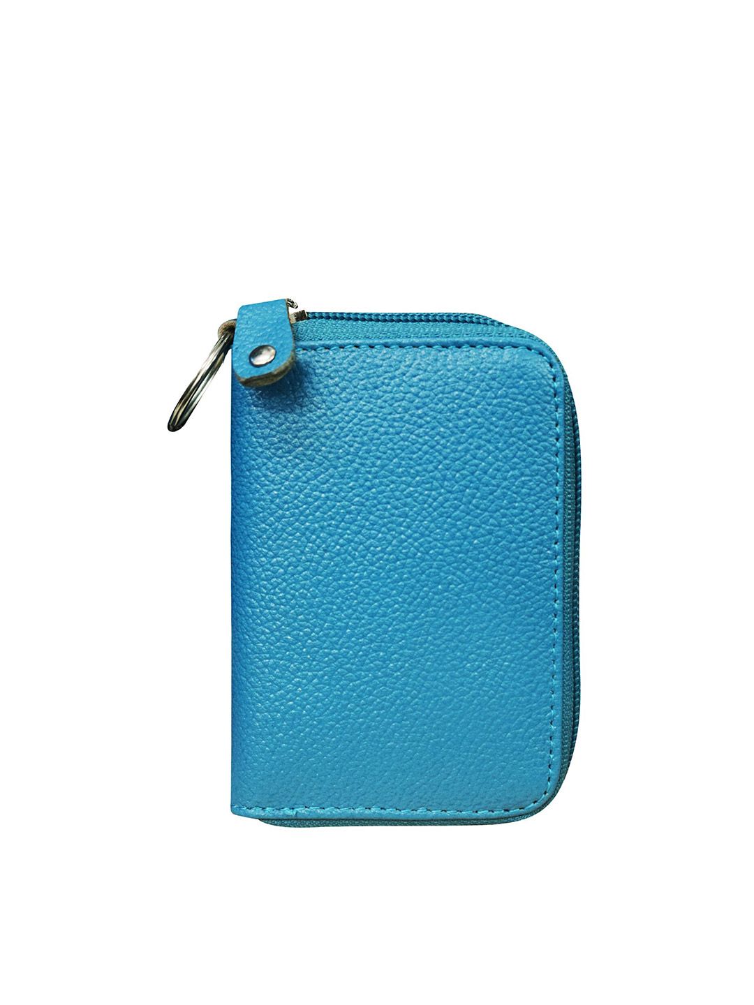 ABYS Unisex Turquoise Blue Leather Card Holder Price in India