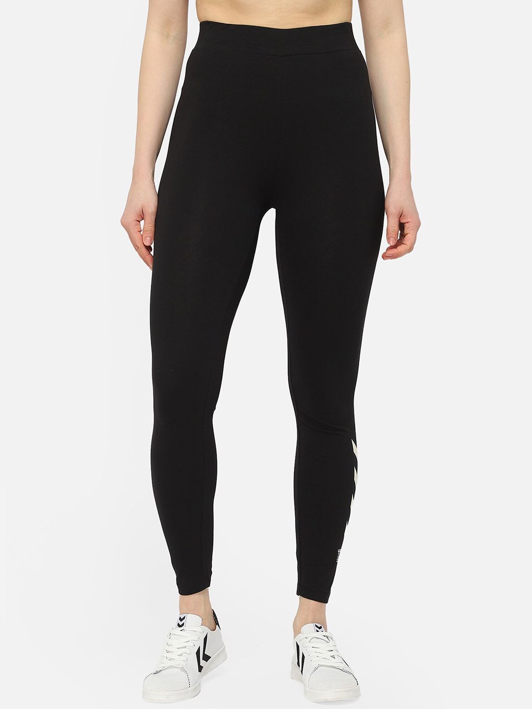 hummel Women Black Solid Tights Price in India